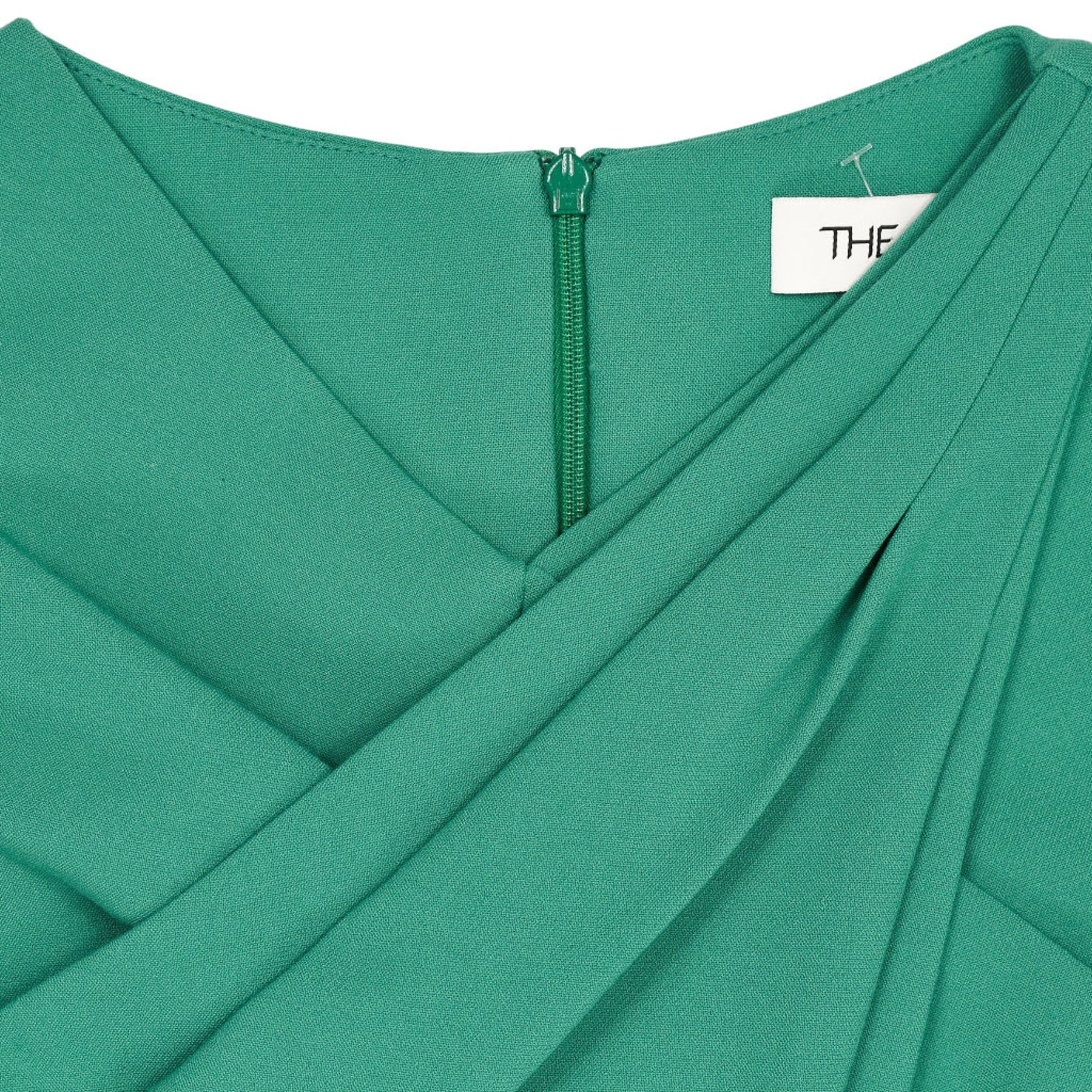 The Fold Green Midi Dress