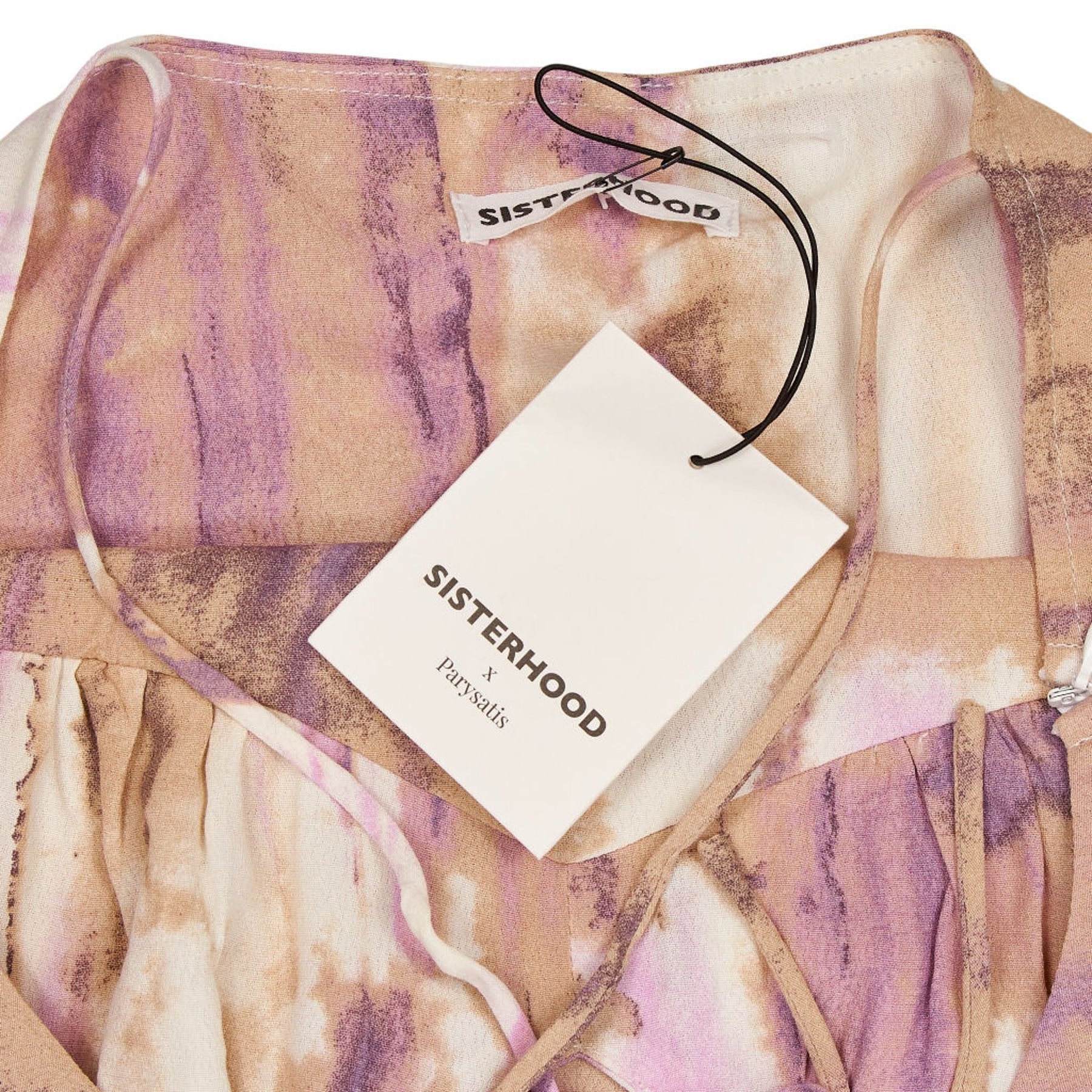 Sisterhood Purple Print Strappy Dress