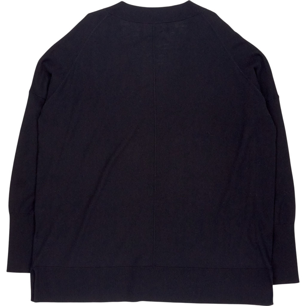 Hush Black Bonnie Relaxed V Jumper