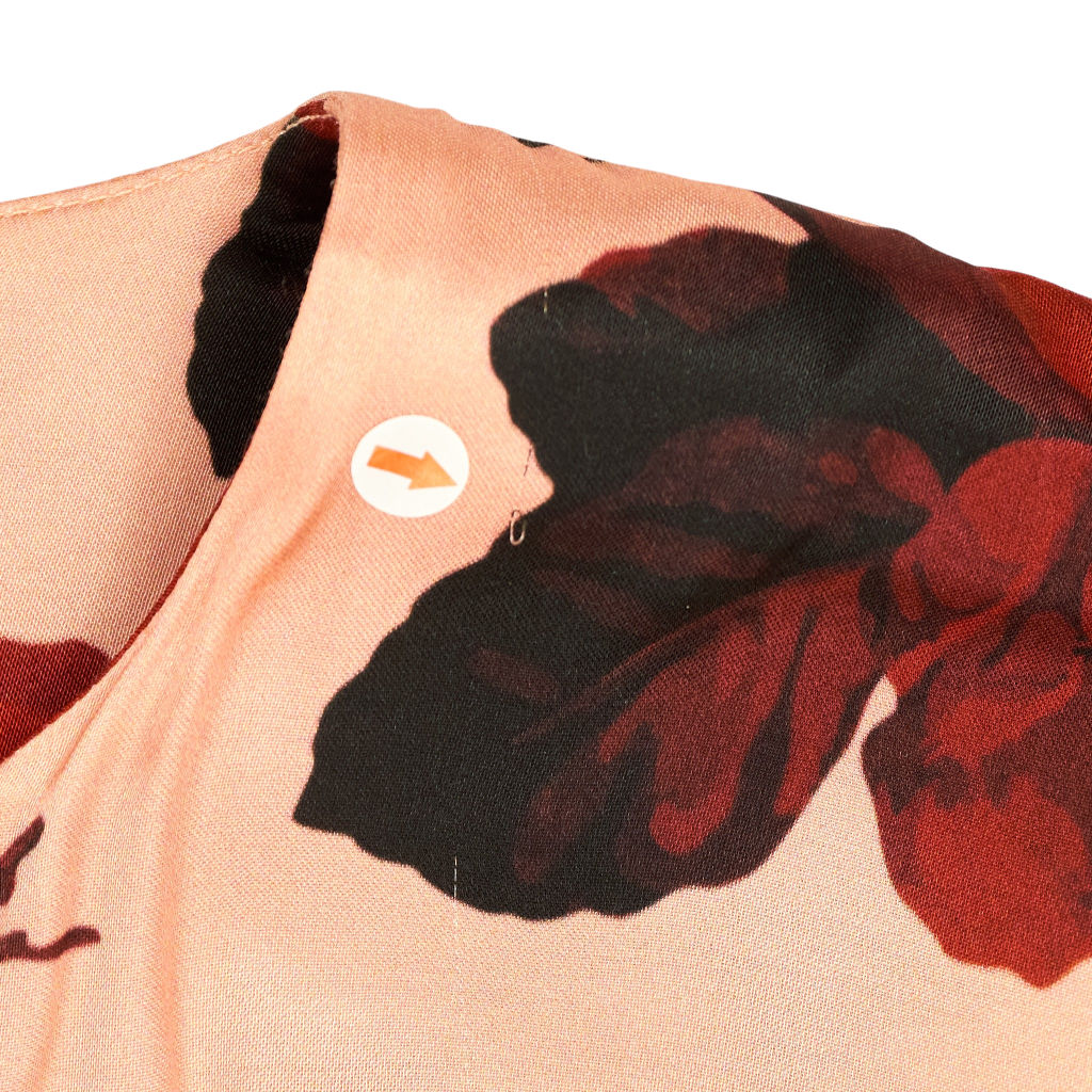 Mother of Pearl Floral Red Viscose Maxi Dress