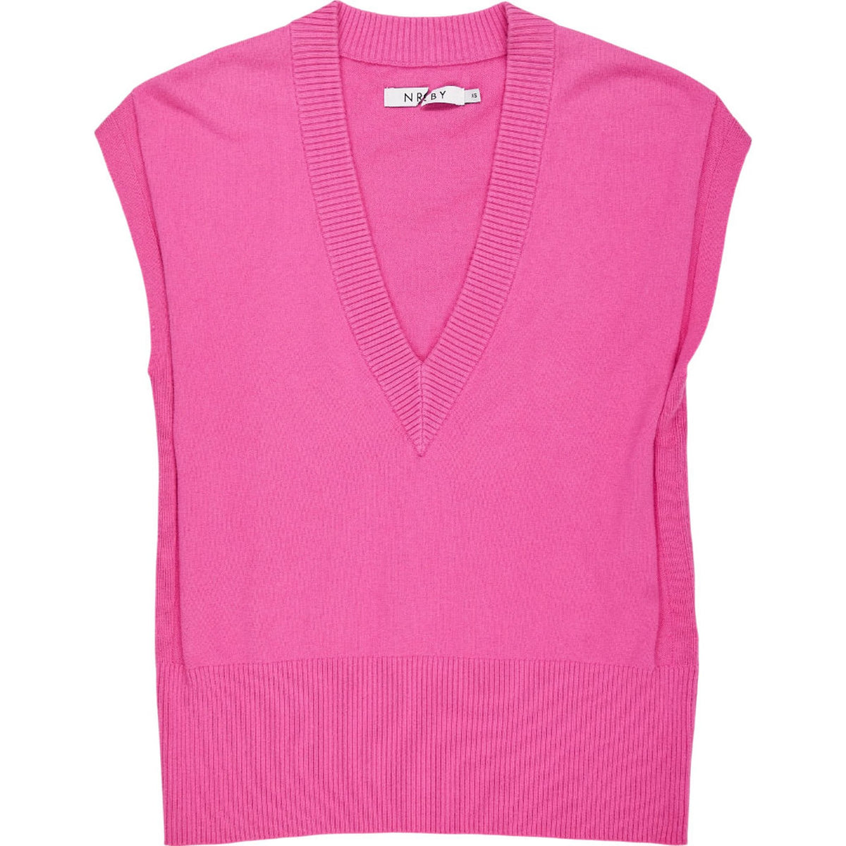 NRBY Pink Sleeveless V-Neck Vest