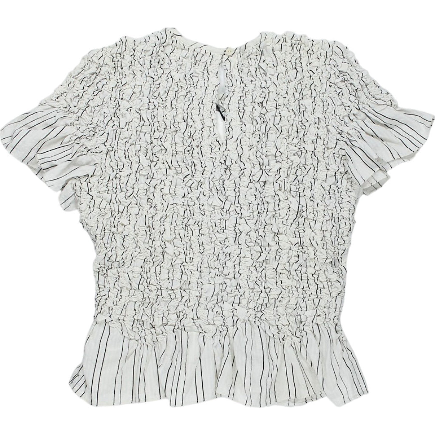 YMC Ecru Striped Grapevine Top