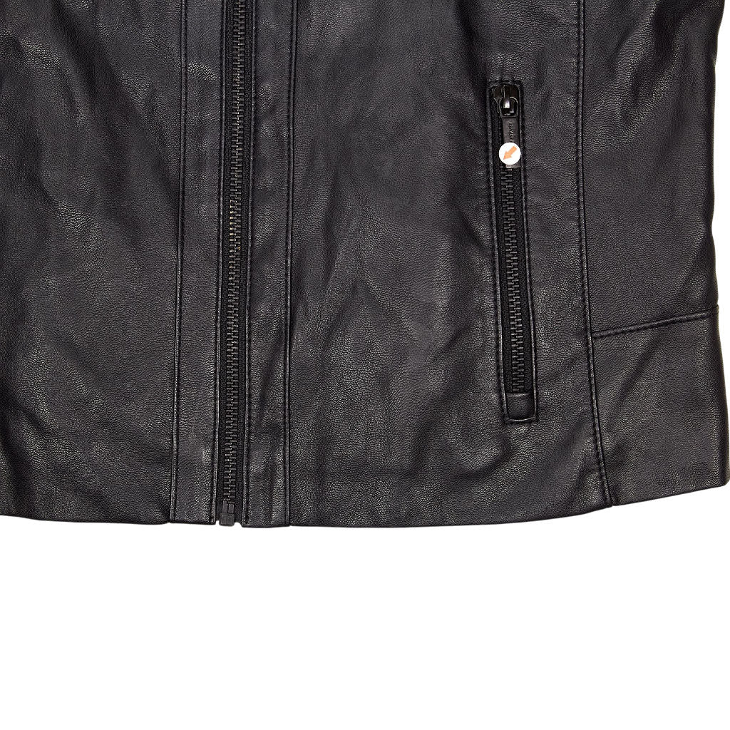 Armani Exchange Black Leather Jacket