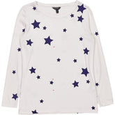 Baukjen White Star Print Long Sleeve Top