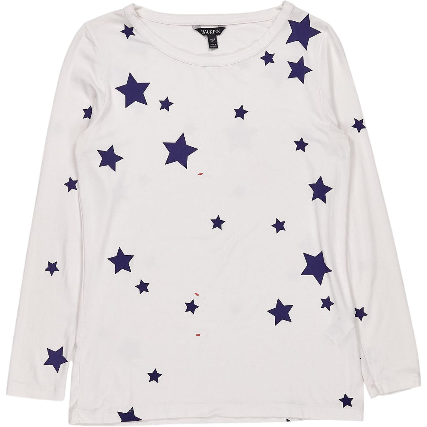 Baukjen White Star Print Long Sleeve Top