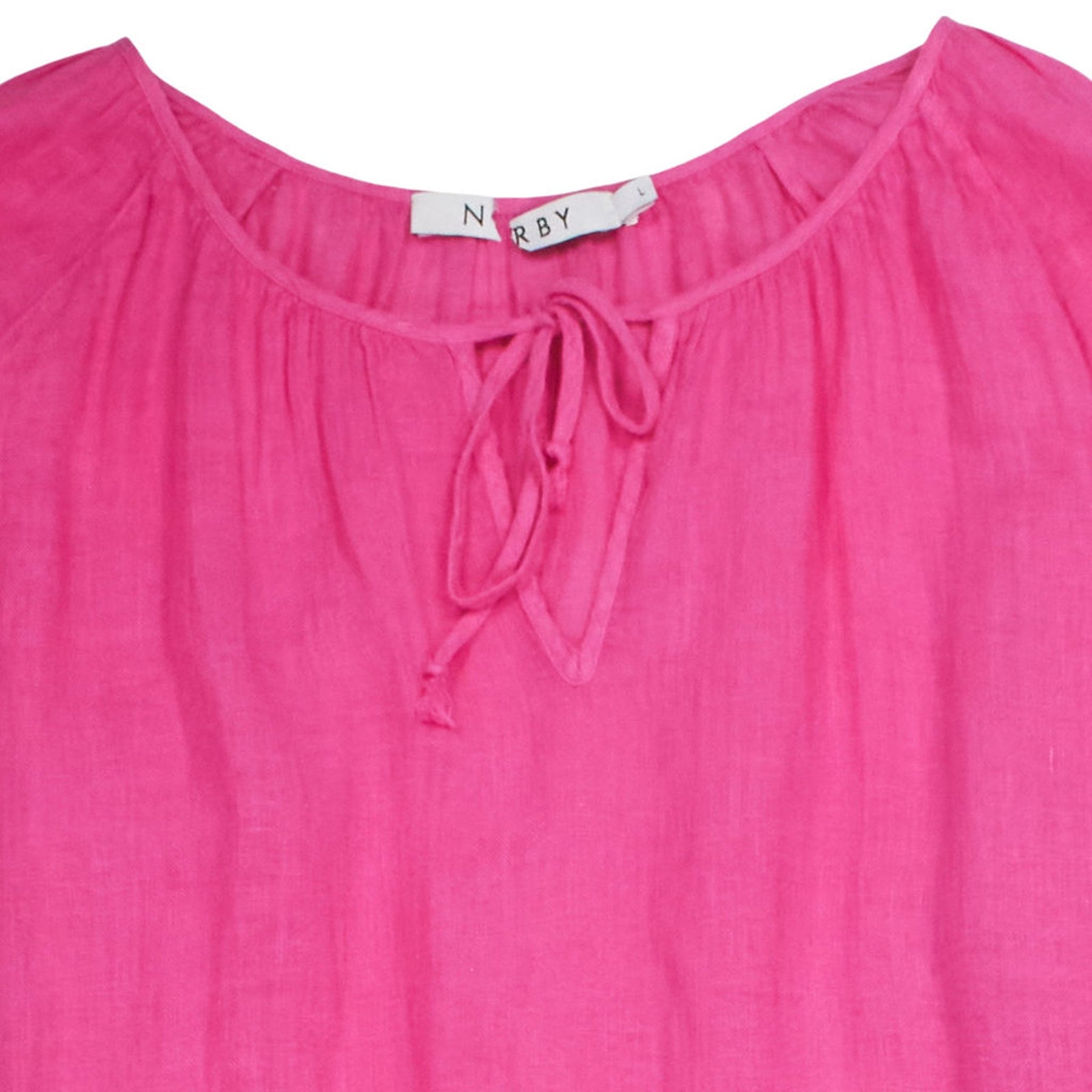 NRBY Pink Tiered Maxi Dress