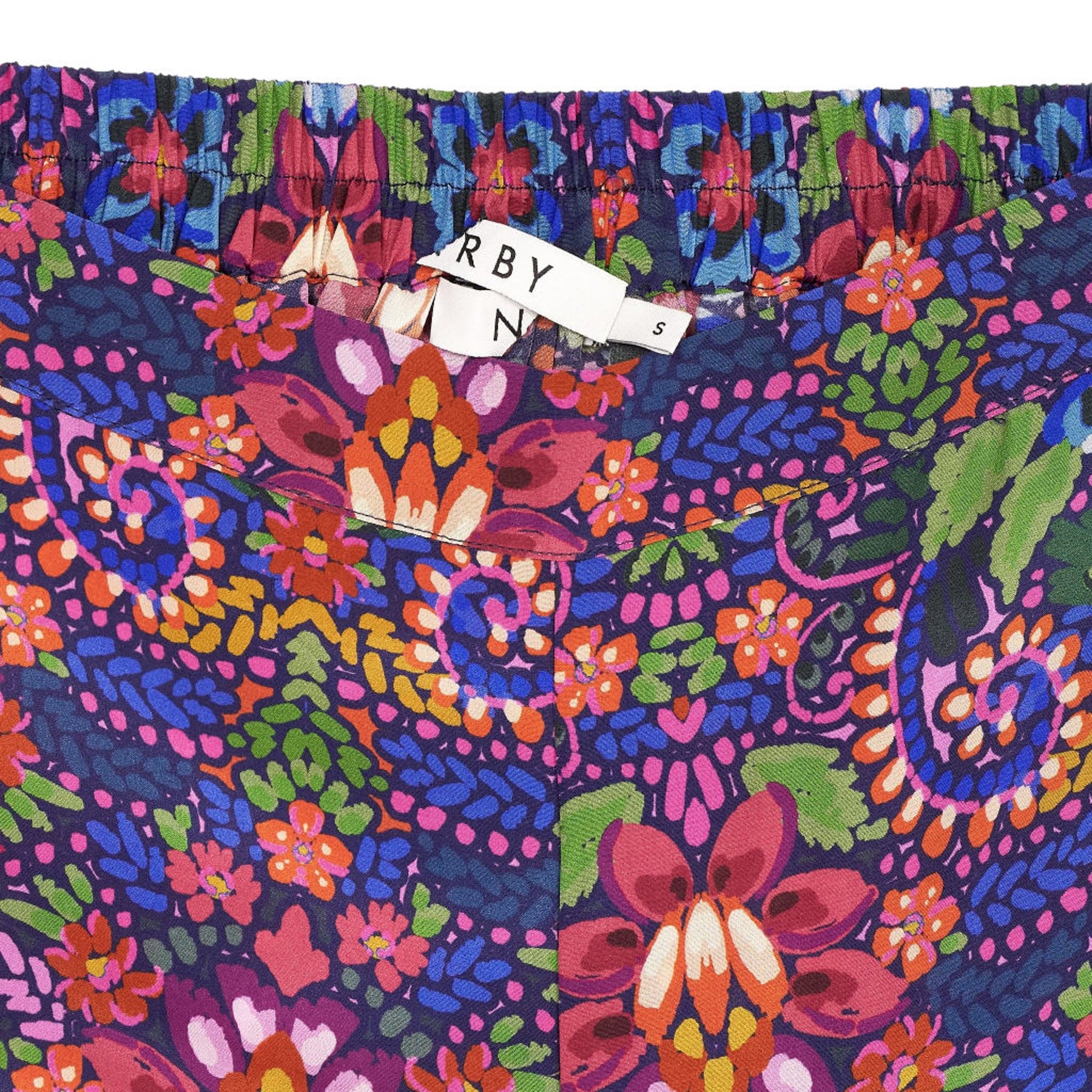 NRBY Multicolour Silk Floral Trousers