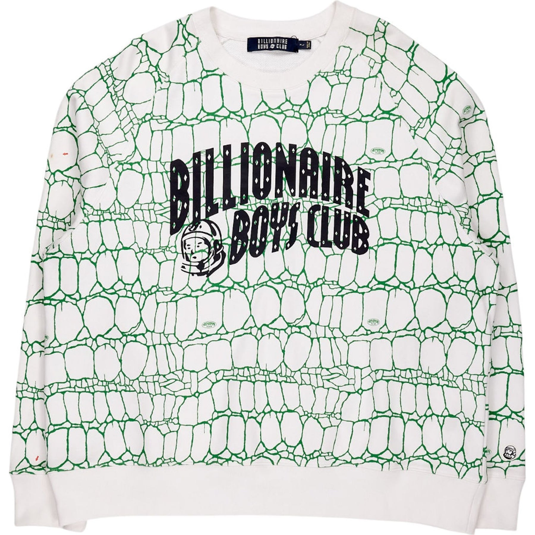 Billionaire Boys Club White Green Graphic Sweatshirt