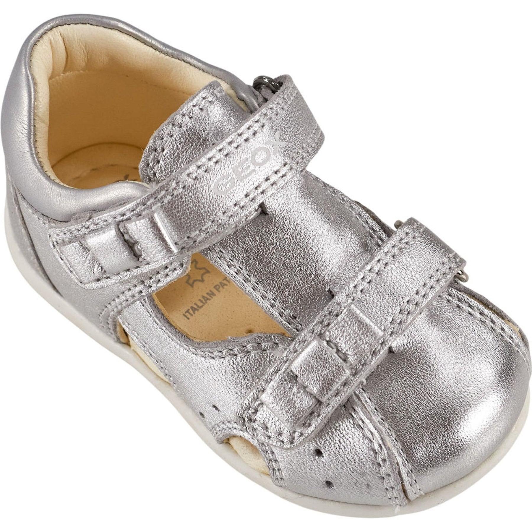 Geox Silver Kaytan Kids Shoes