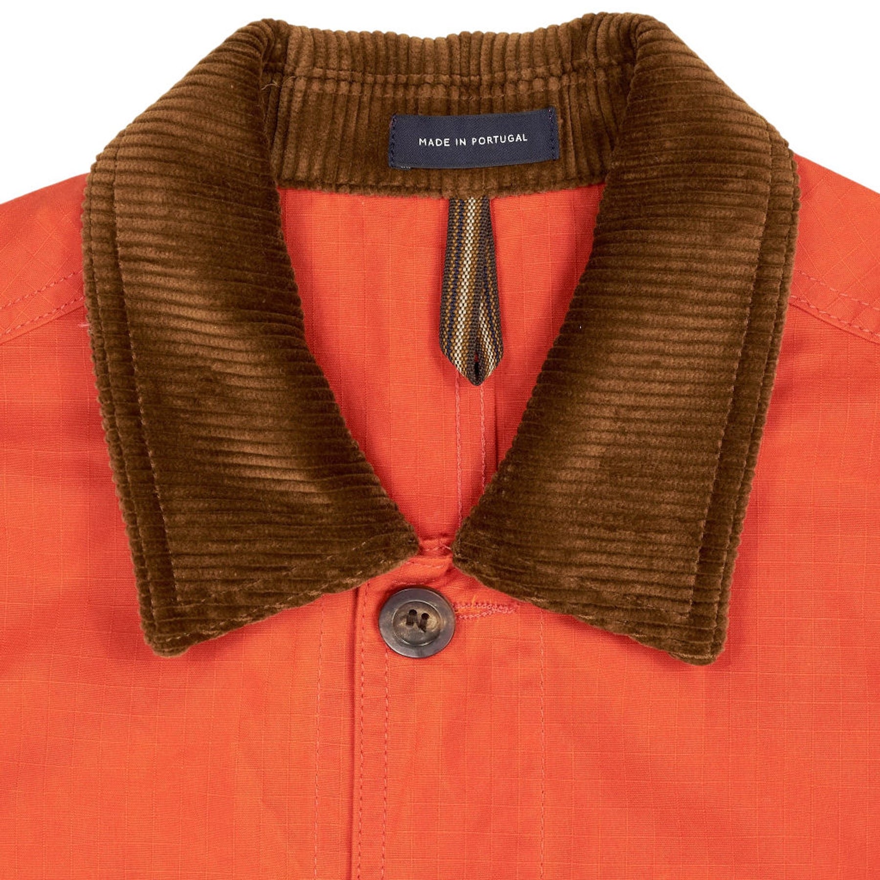 Drake's X Aime Leon Dore Orange Corduroy Collar Jacket 34