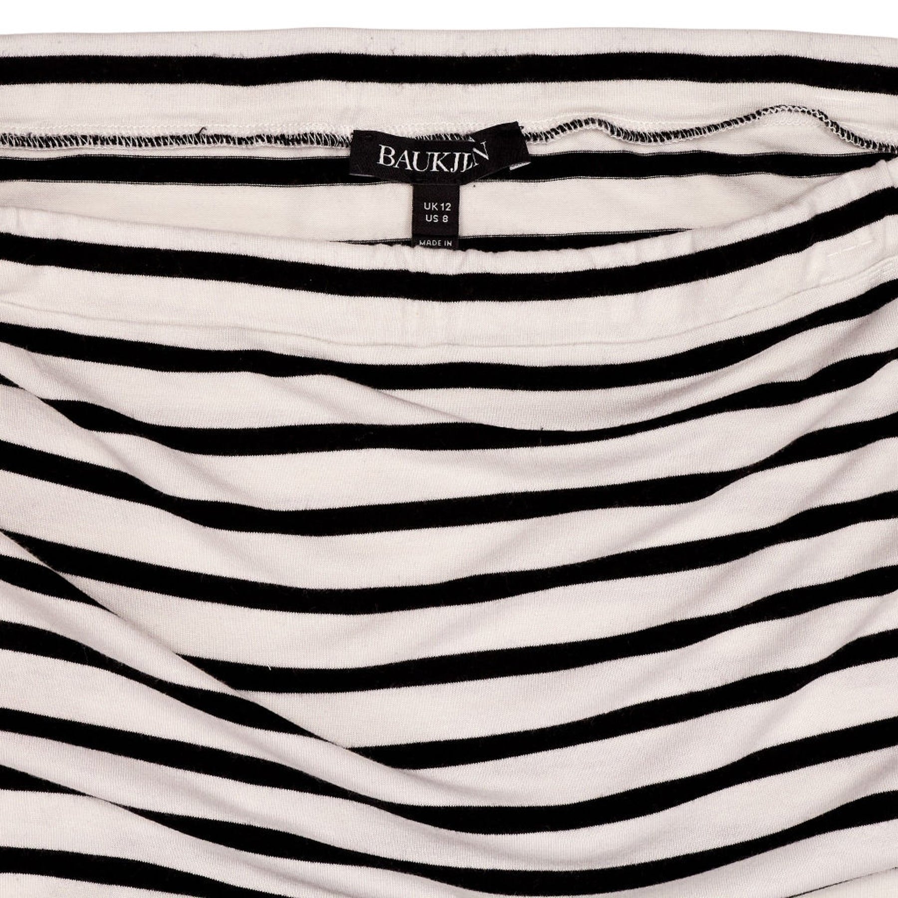 Baukjen Black White Striped Skirt