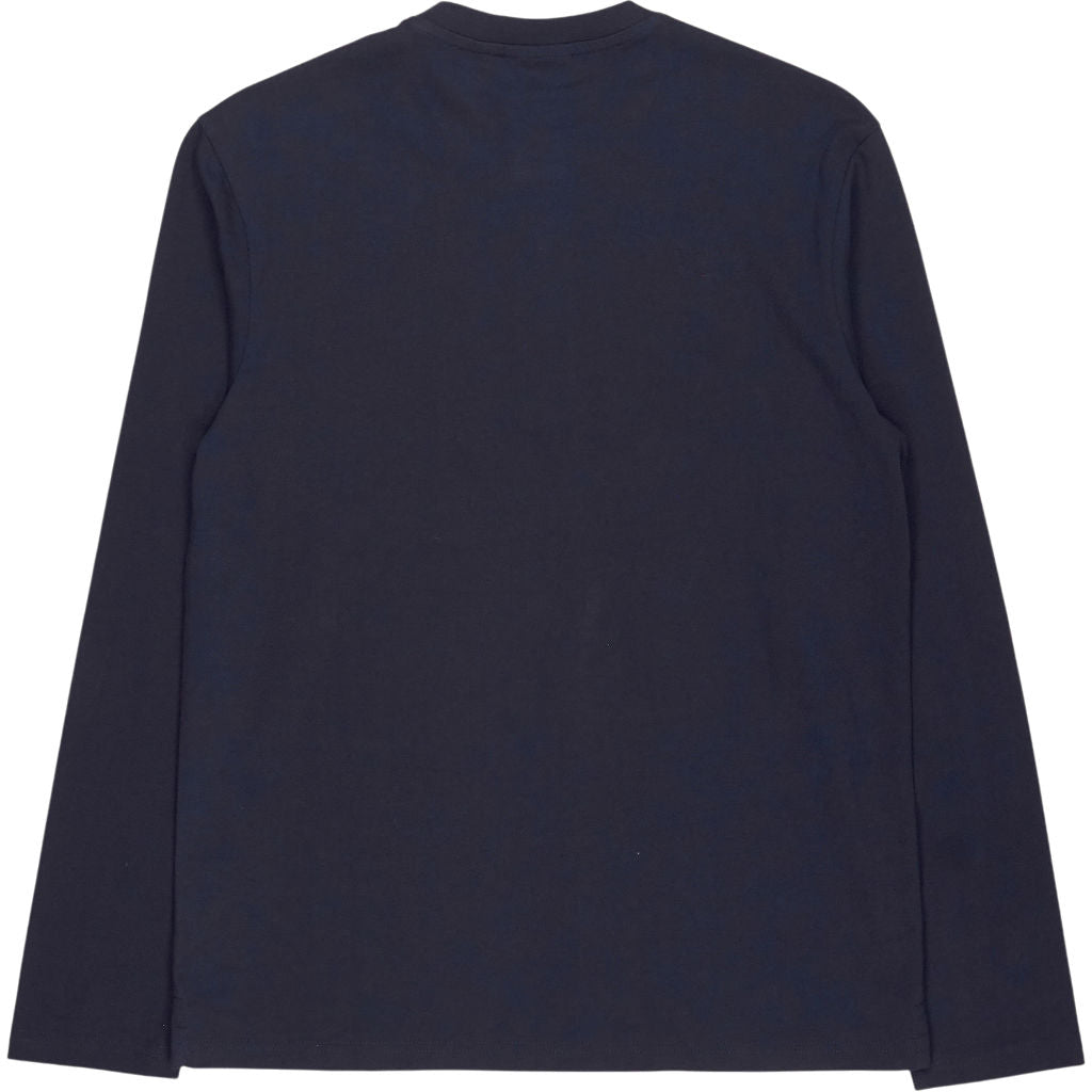 Lyle & Scott Navy Long Sleeve Henley Shirt