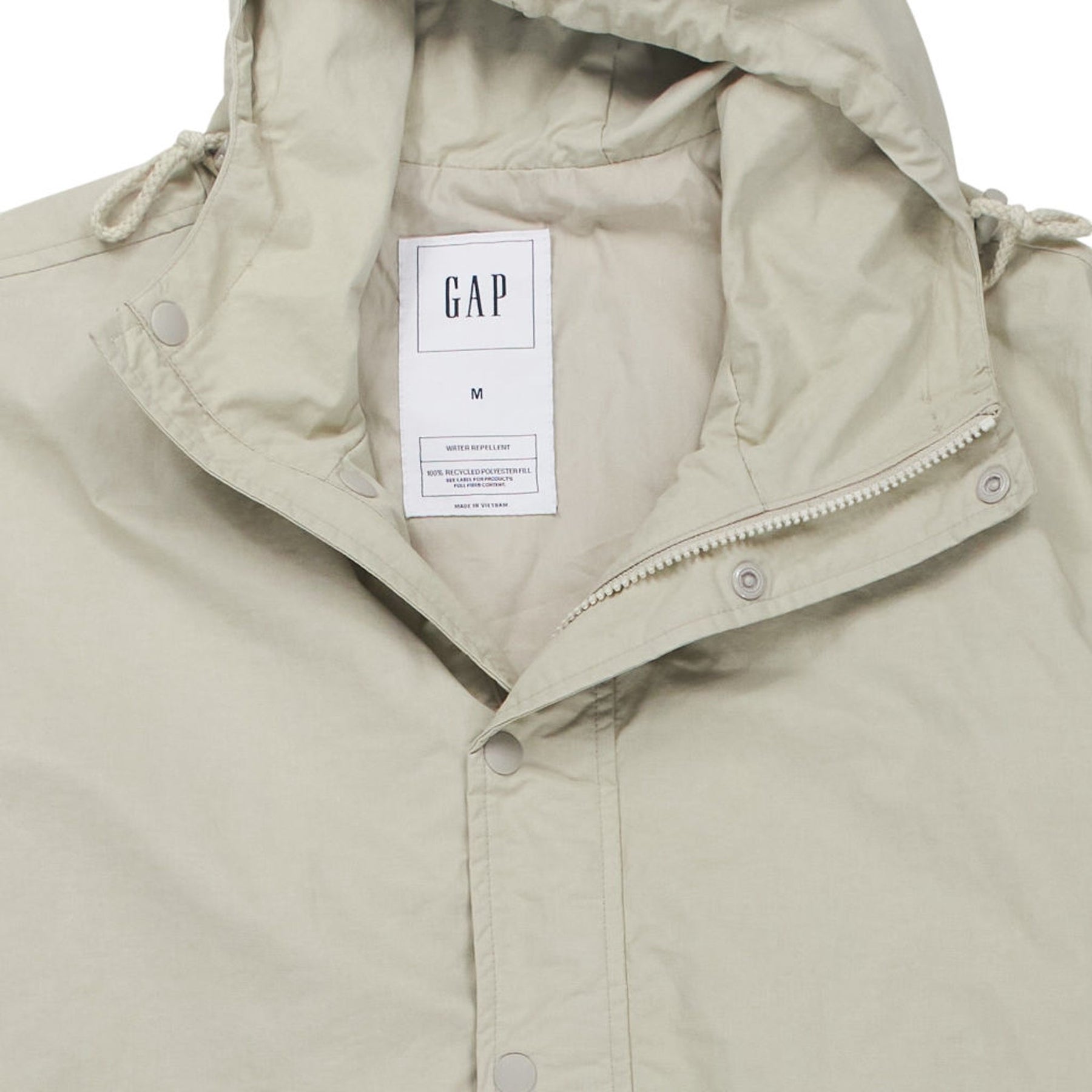 GAP Beige Water Repellent Hooded Jacket
