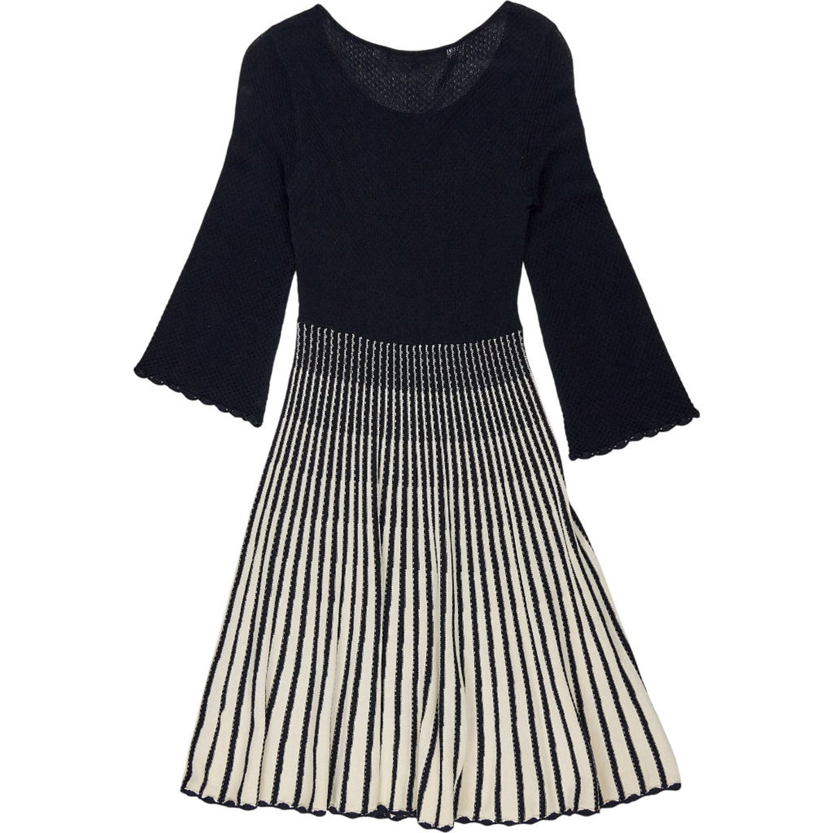 French Connection Black Stripe Dress