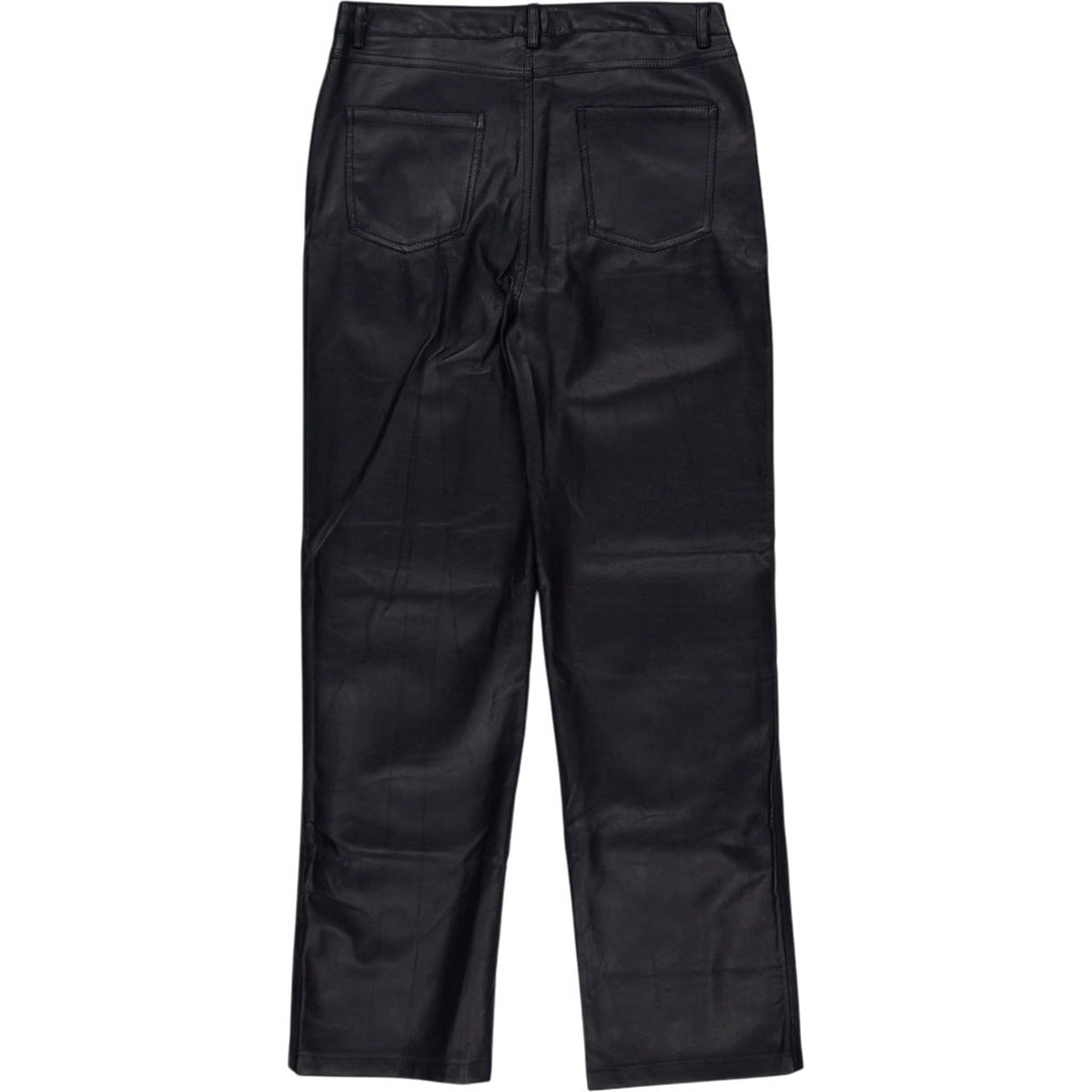 Motel Black PU Zova Trousers