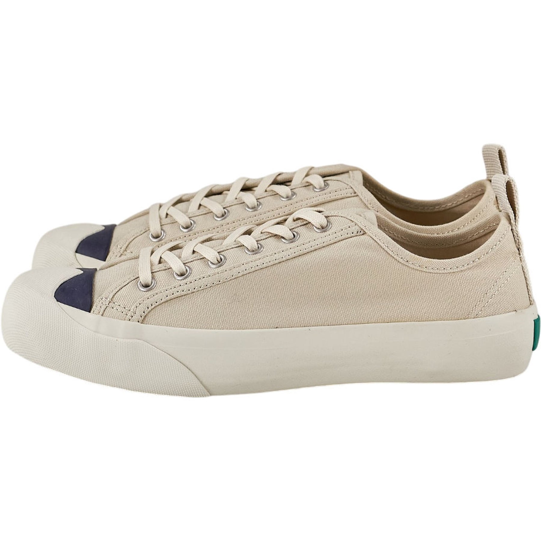YMC Cream Canvas Trainers