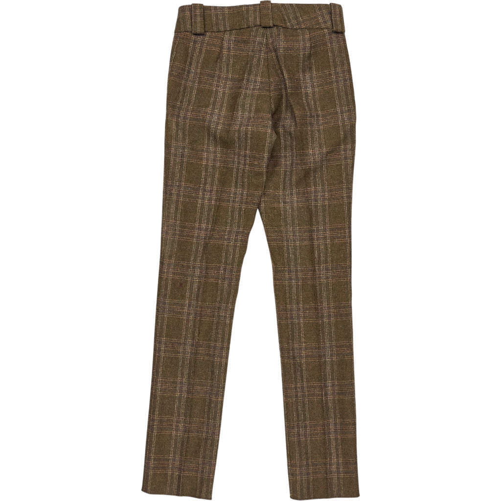 Chrysalis Olive Check Wool Trousers
