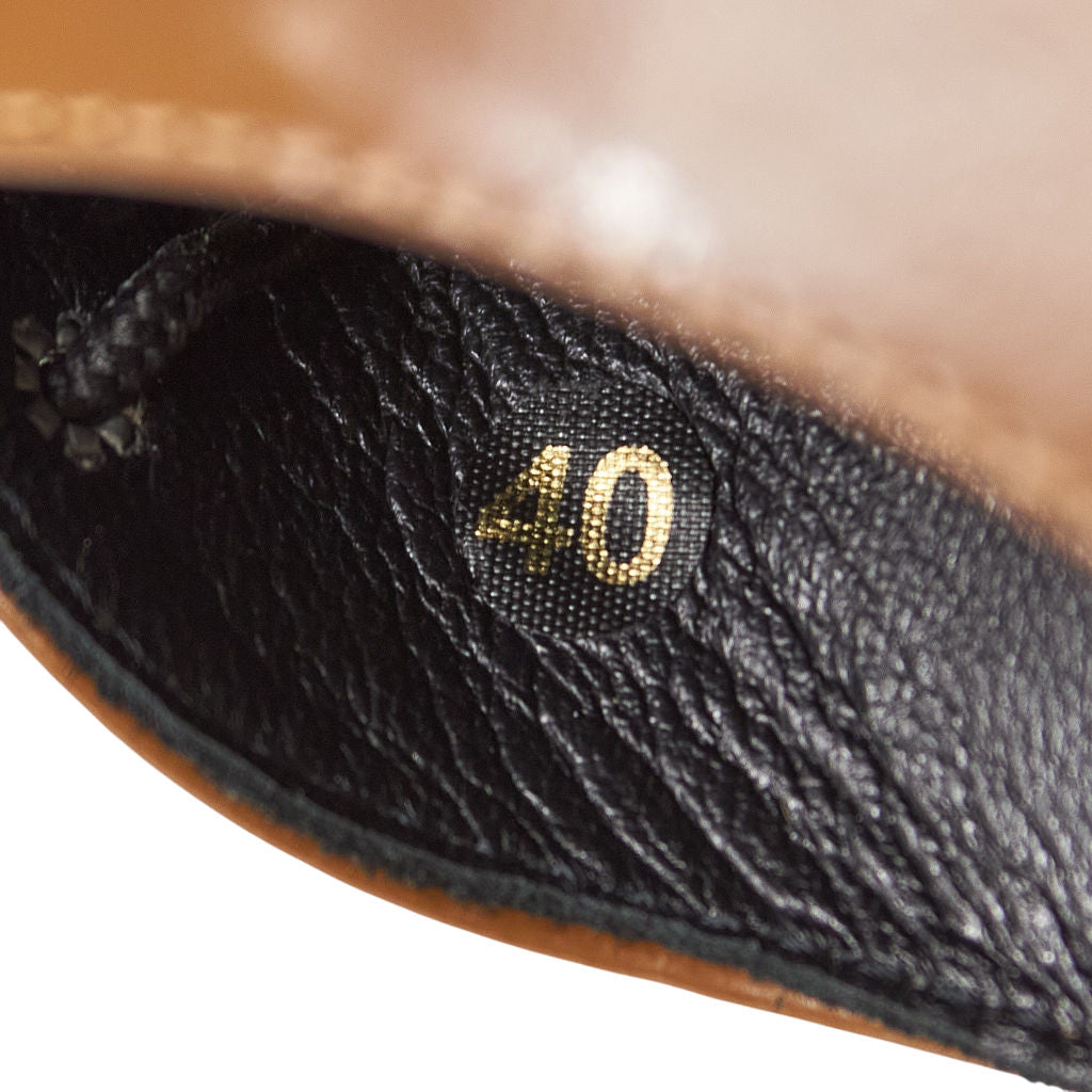 Chunky Brown Leather Shoes EU 40 - (Mother of pearl sample)