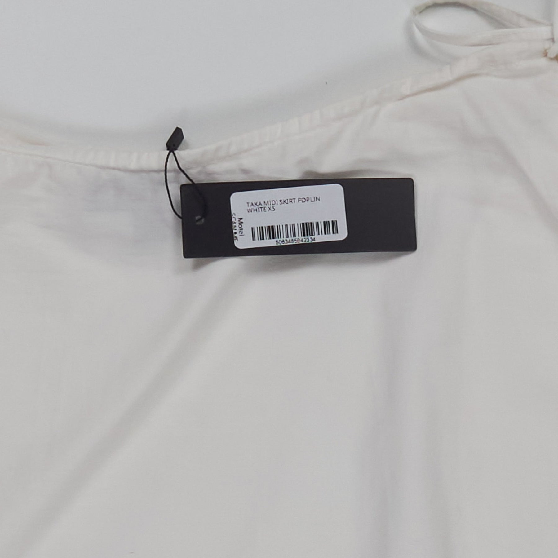 Motel White Taka Midi Skirt Poplin