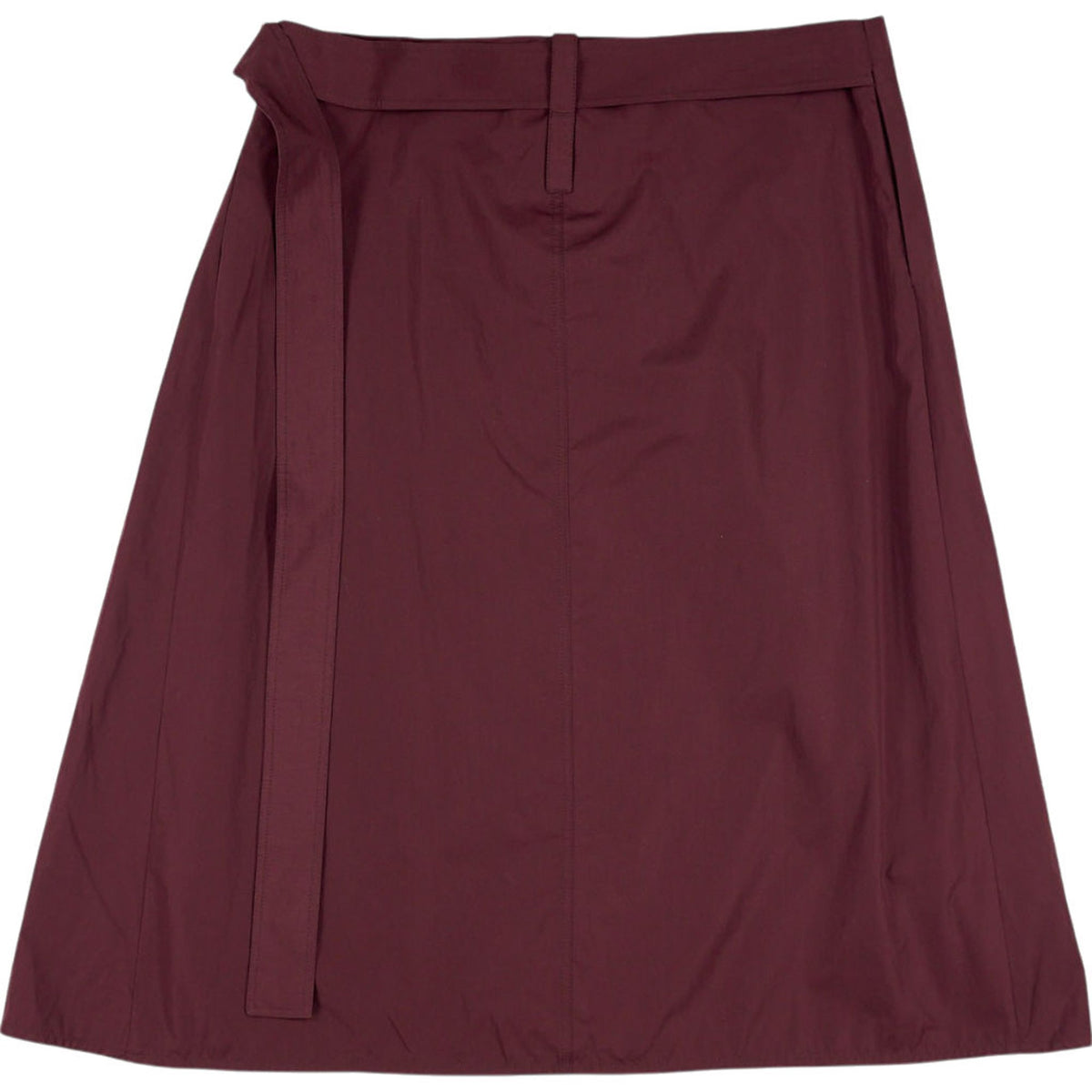 Studio Nicholson Chestnut Asymmetric Wrap Skirt