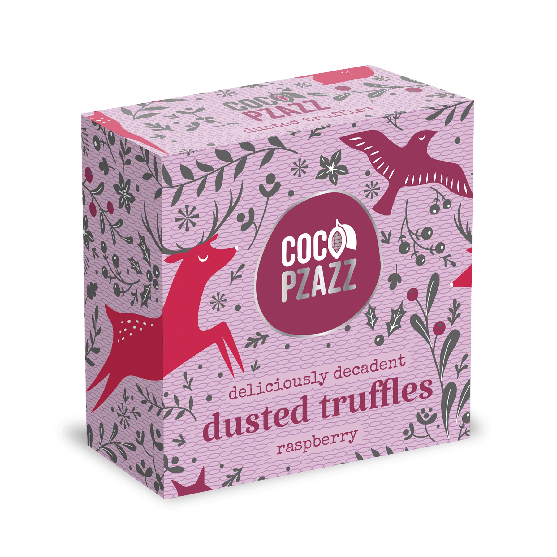 Christmas Raspberry Dusted Truffles