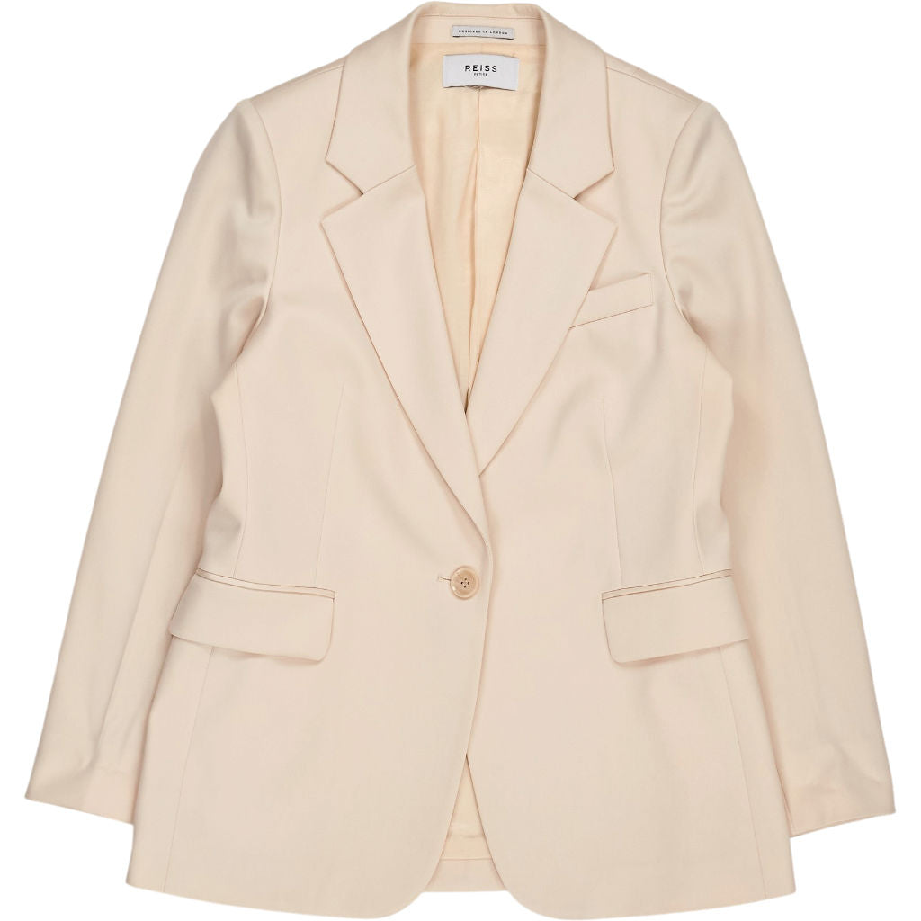 Reiss Beige Wool Blend Blazer