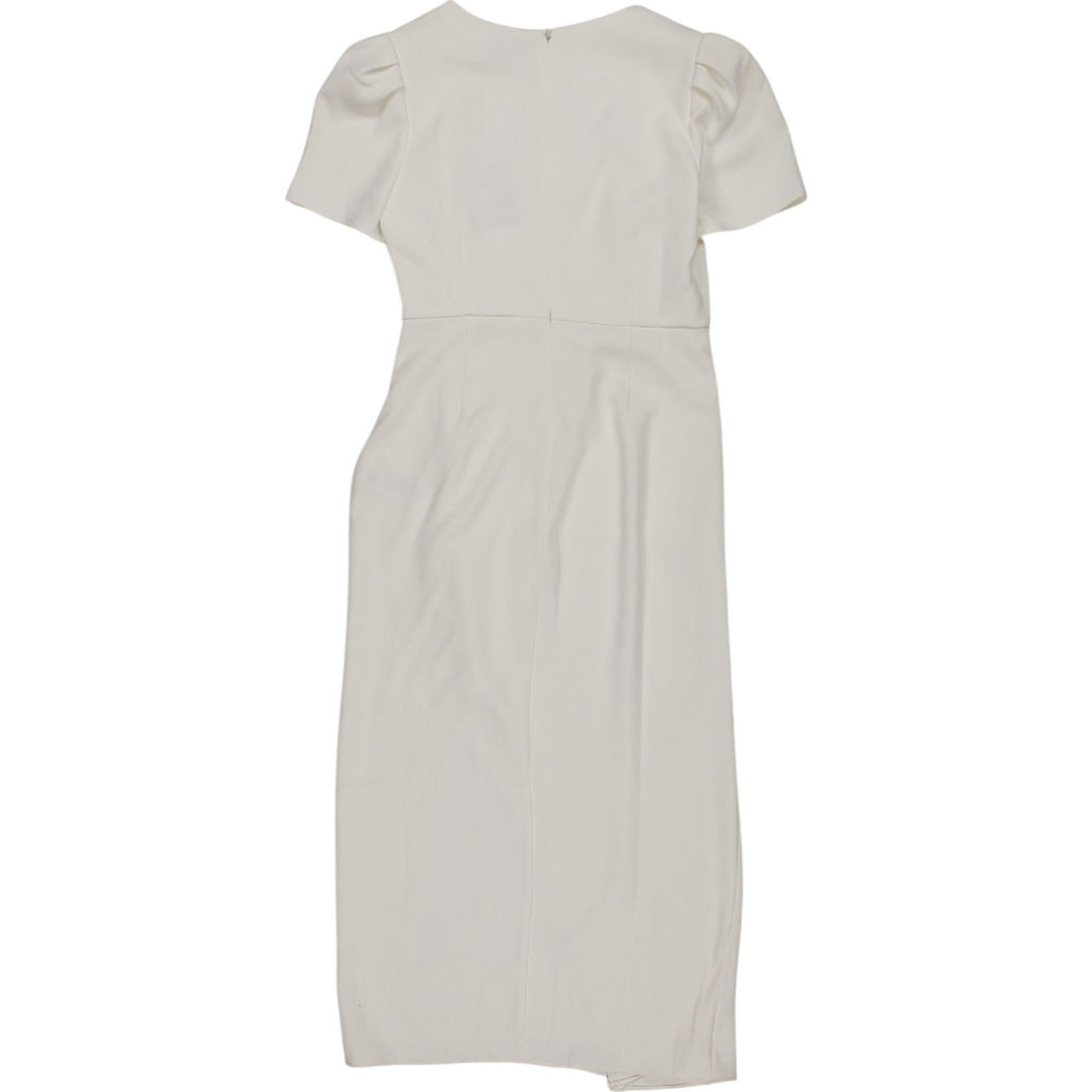 Self-Portrait White Crepe Midi Dress