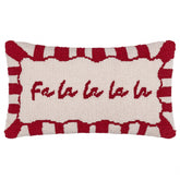 Candy Stripe 'Fa La La' Tufted Cushion