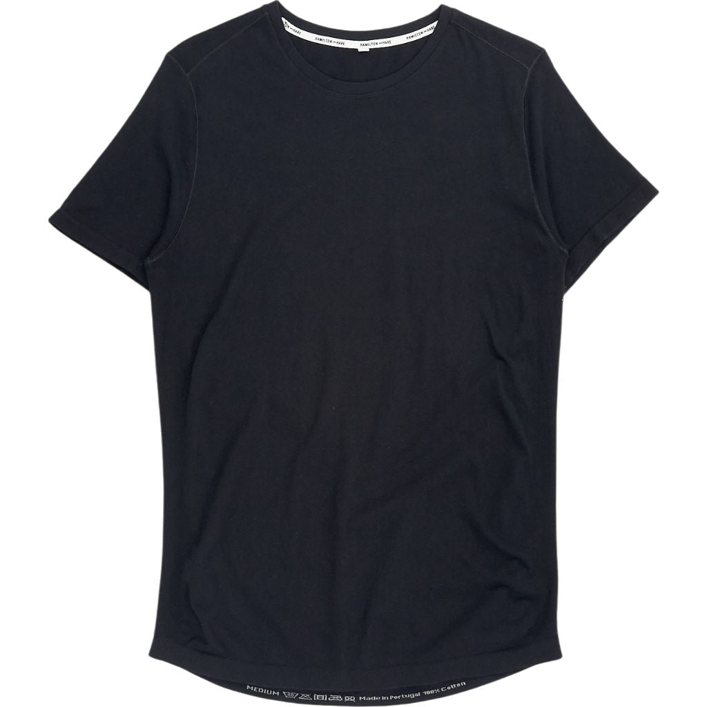 Hamilton + Hare Black Cotton T-Shirt