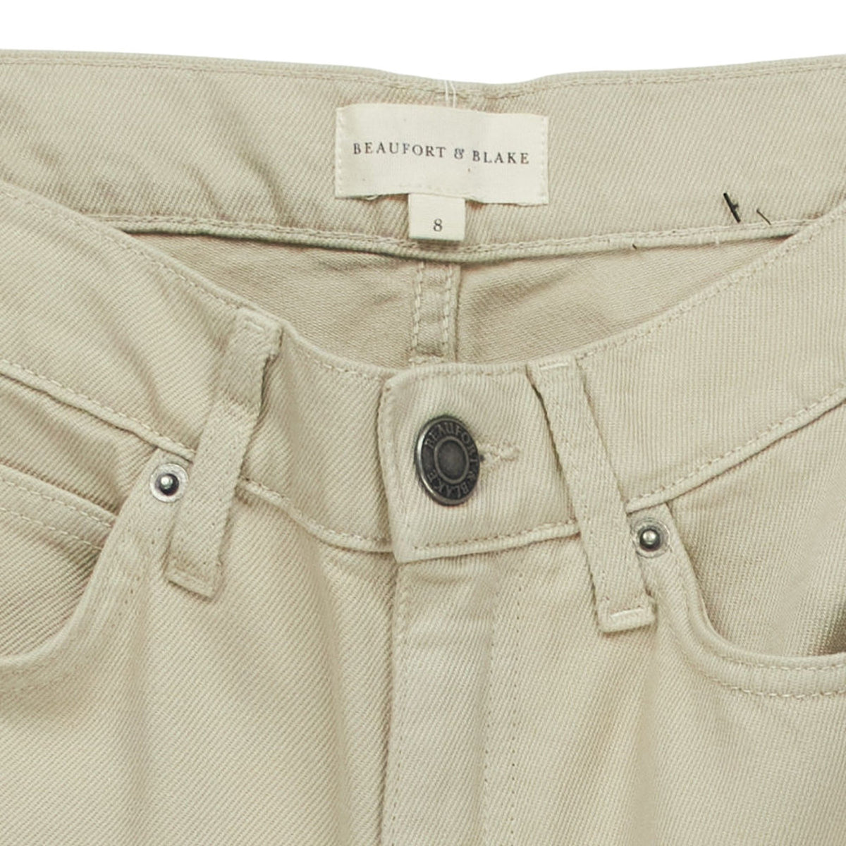 Beaufort & Blake Beige Denim Shorts