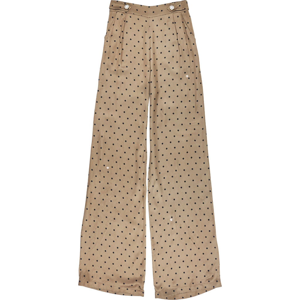 Mother of Pearl Khaki Polka Dot Trousers