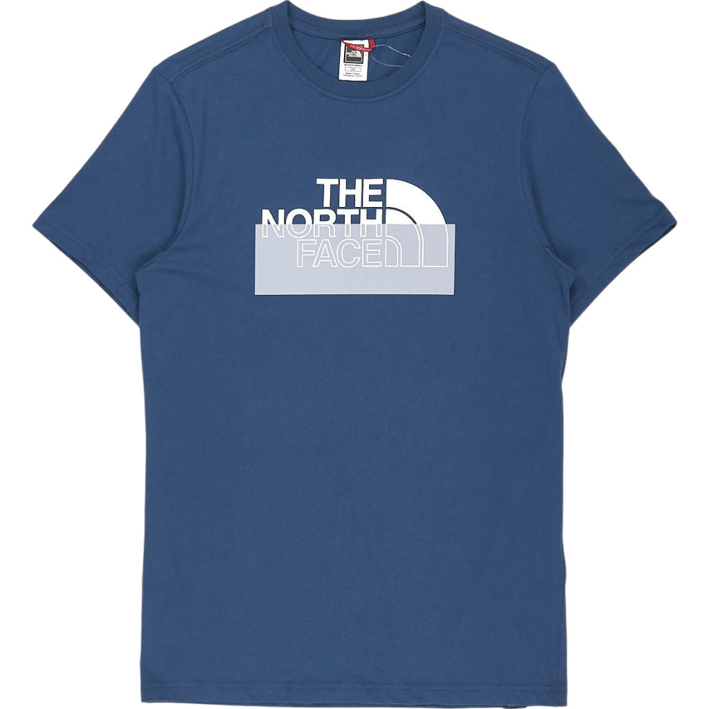 The North Face Blue M Cover Box SS Tee