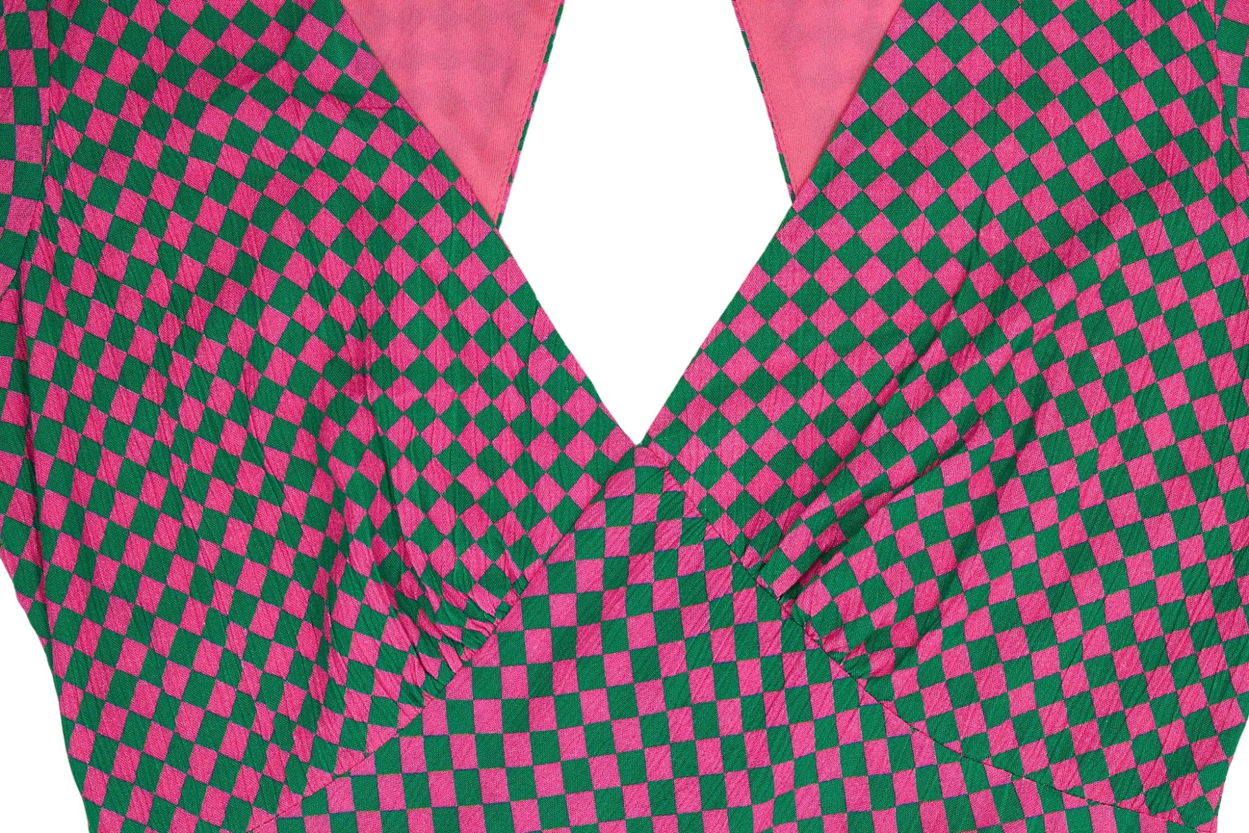 OMNES Pink Green Jemima Dress