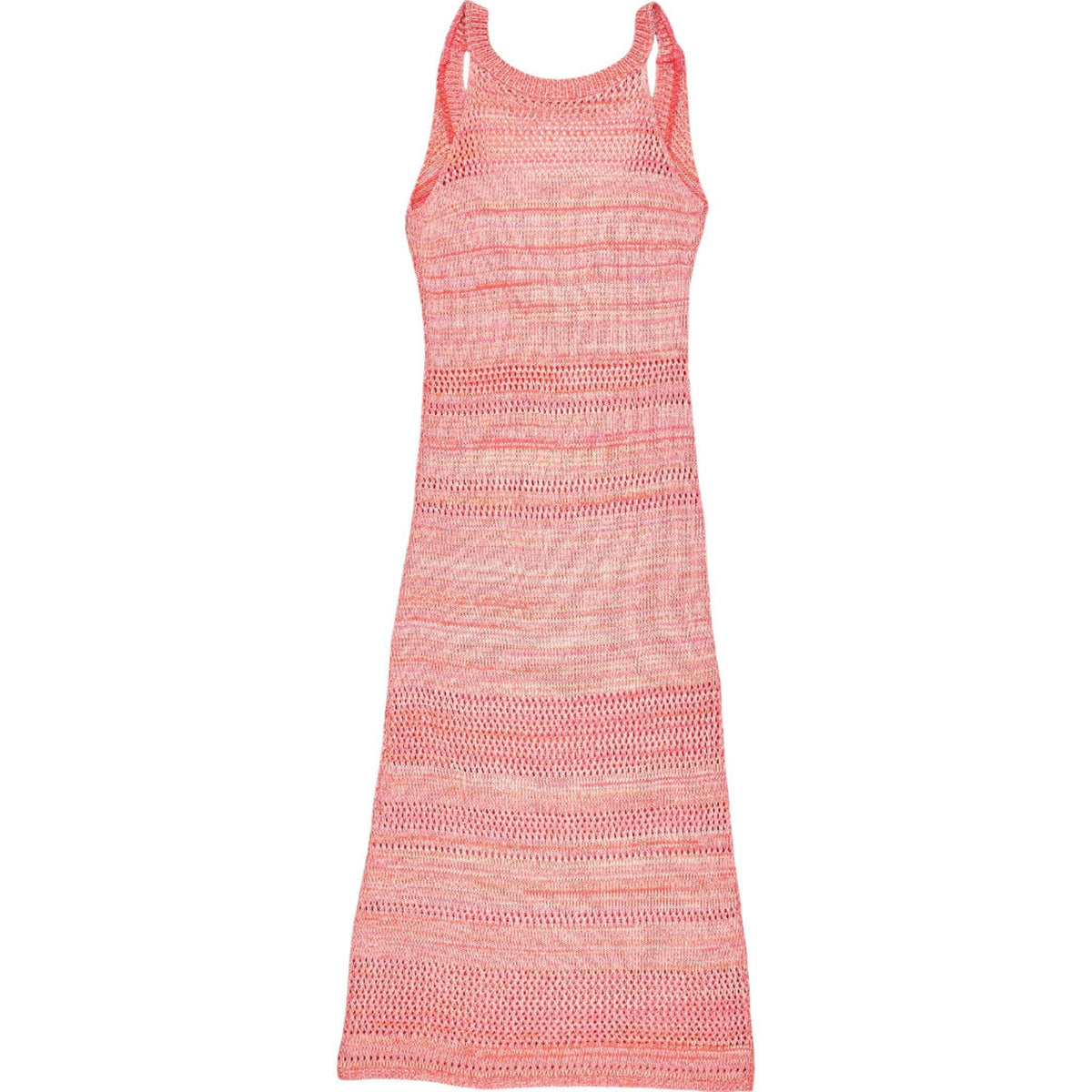 OMNES Pink Crochet Knit Dress