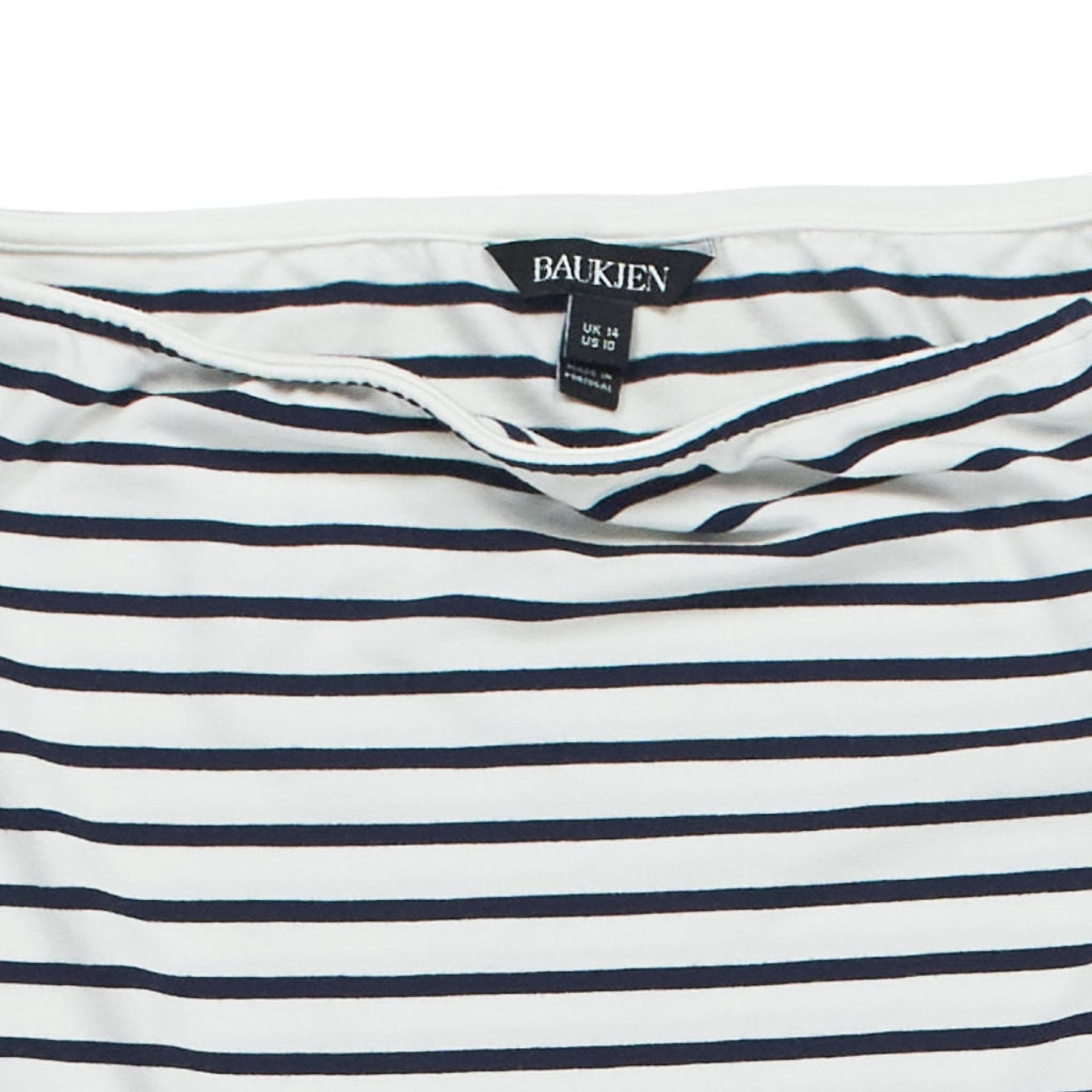 Baukjen White Striped Top
