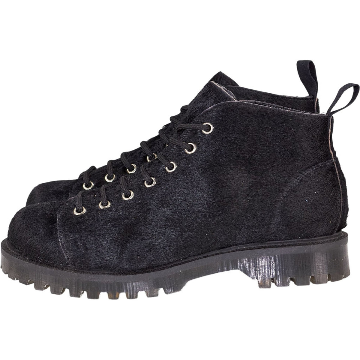 YMC Black Pony Hair Boots