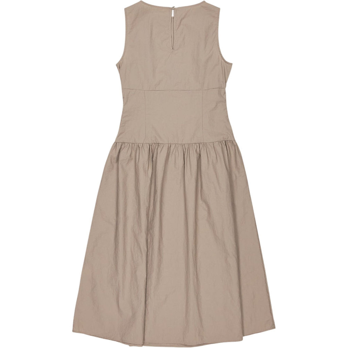 Vivere Beige Sleeveless Midi Dress
