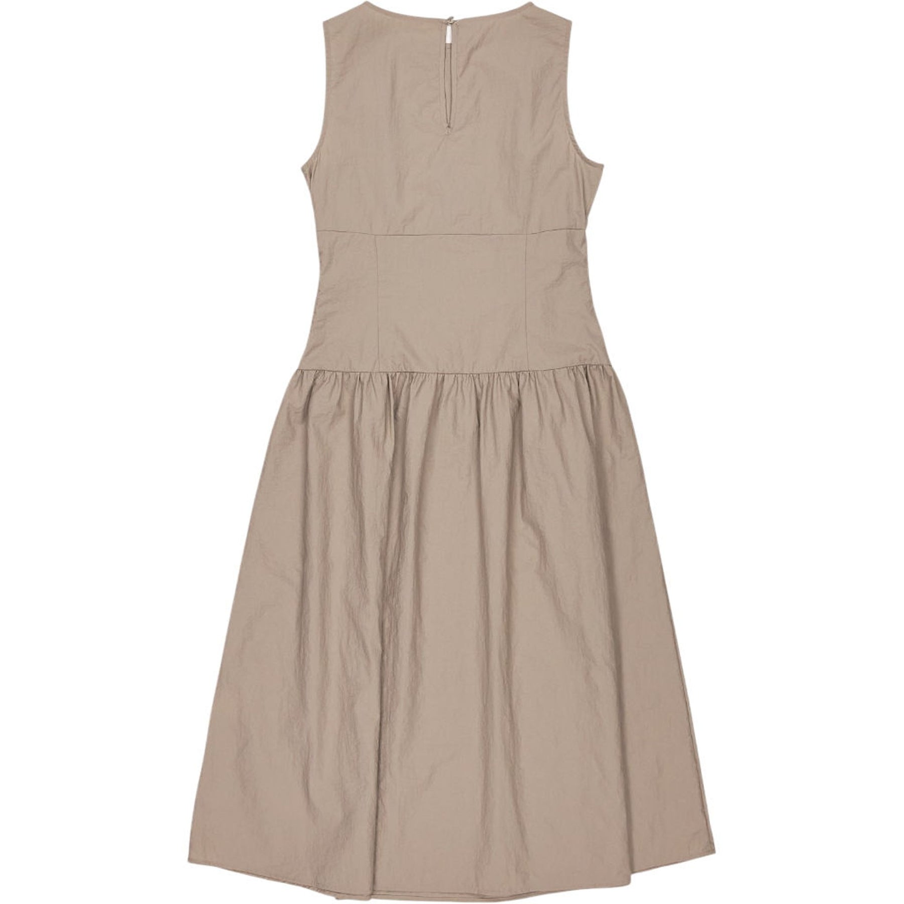 Vivere Beige Sleeveless Midi Dress