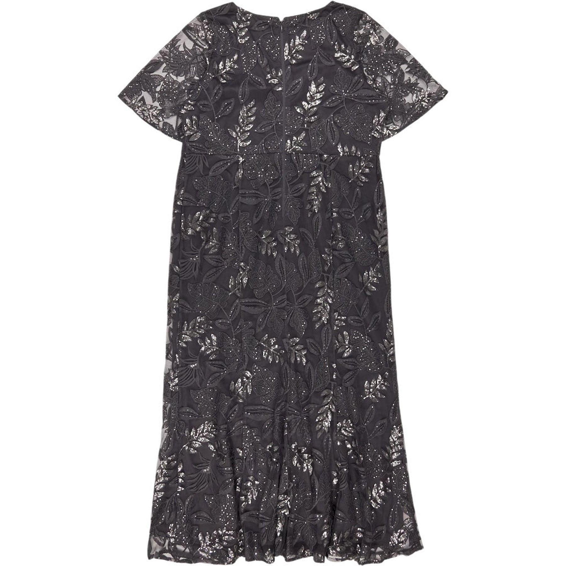 Studio 8 Silver Sequin Genevieve Maxi Dress