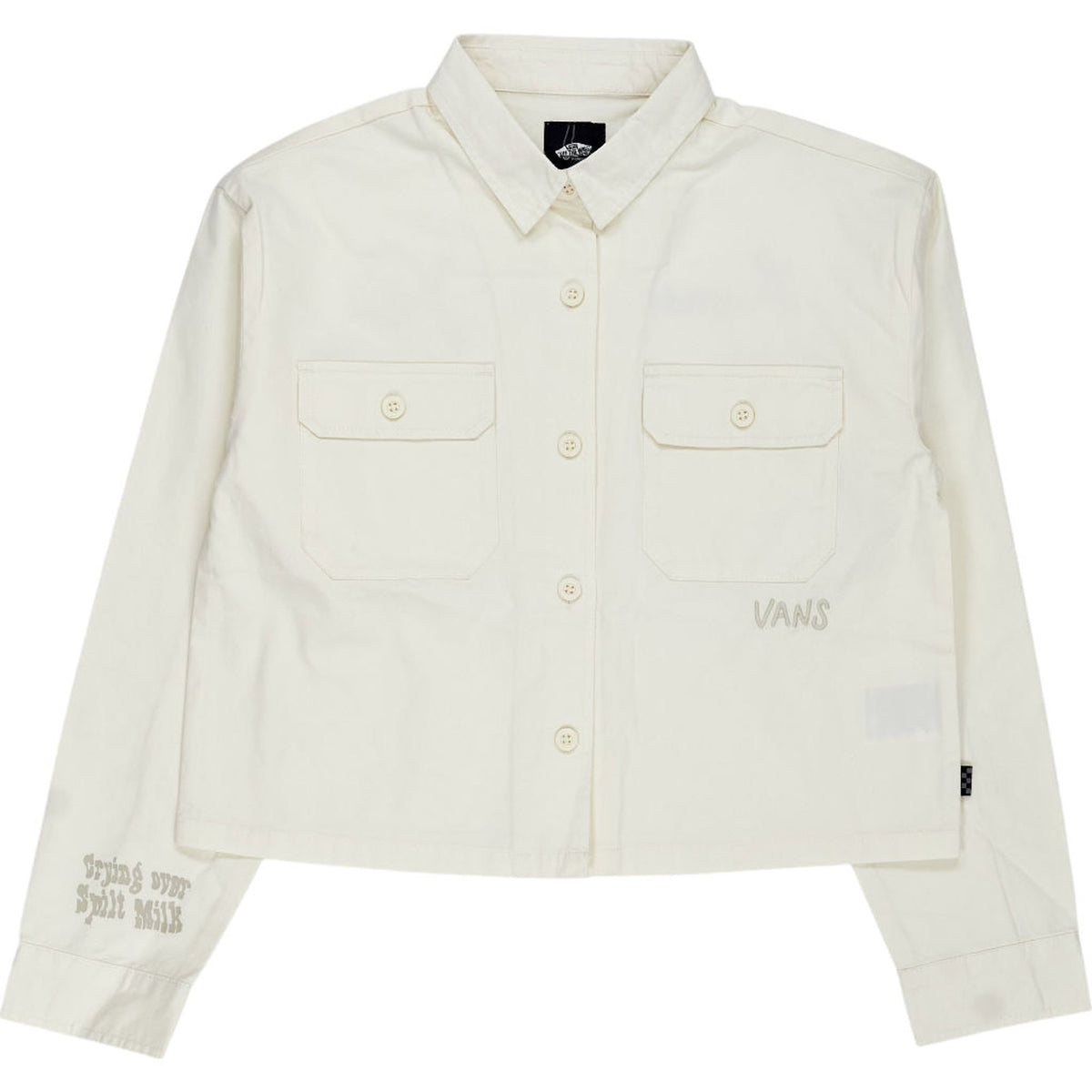Vans White Lonely For You Cropped Shirt