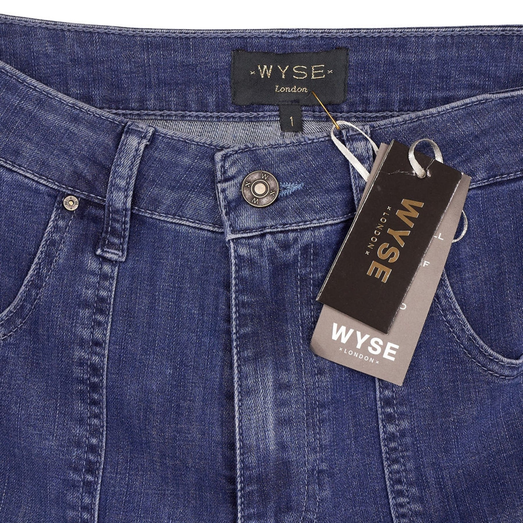 Wyse Blue Flossie Carpenter Flare Jeans