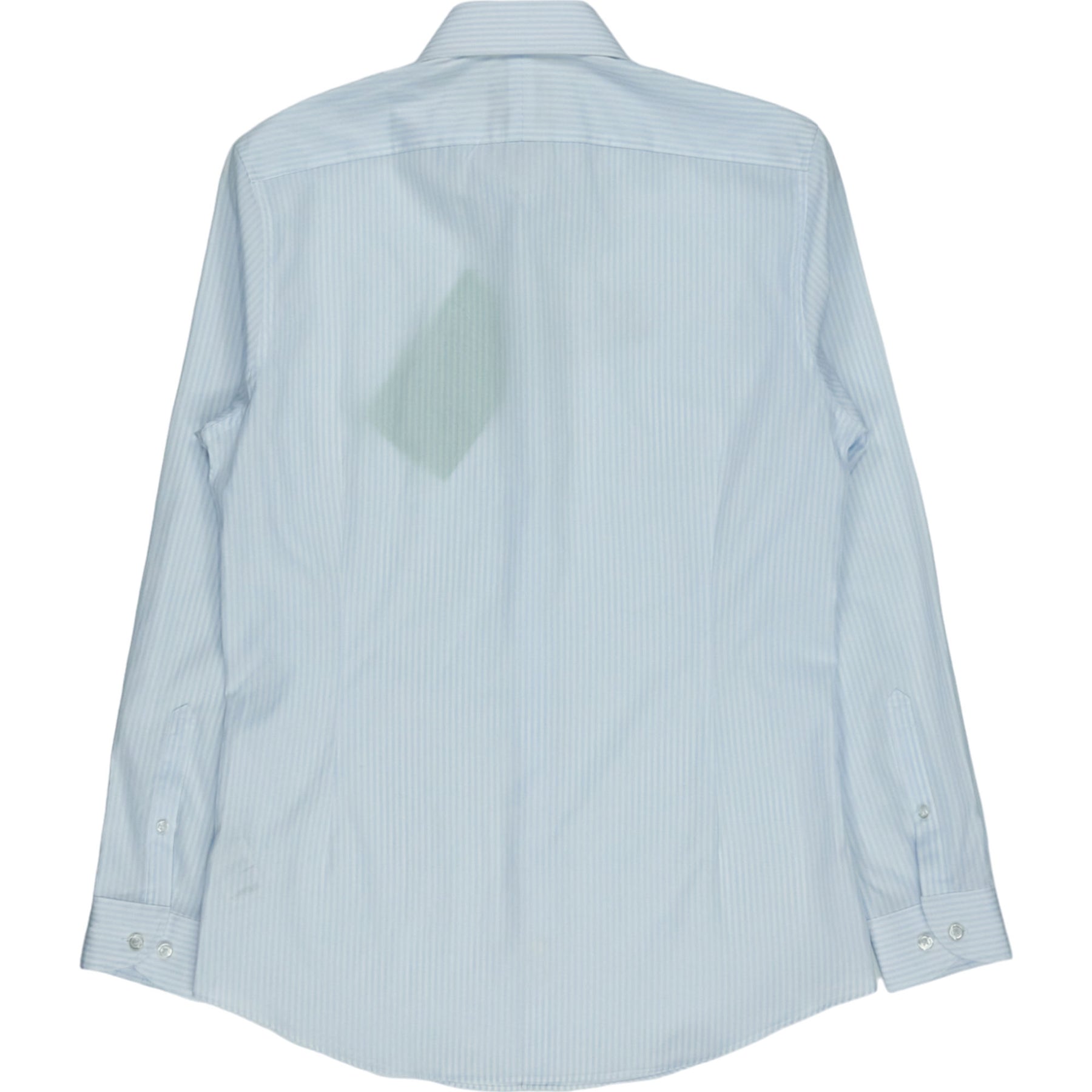 Moss Blue Striped Slim Fit Shirt