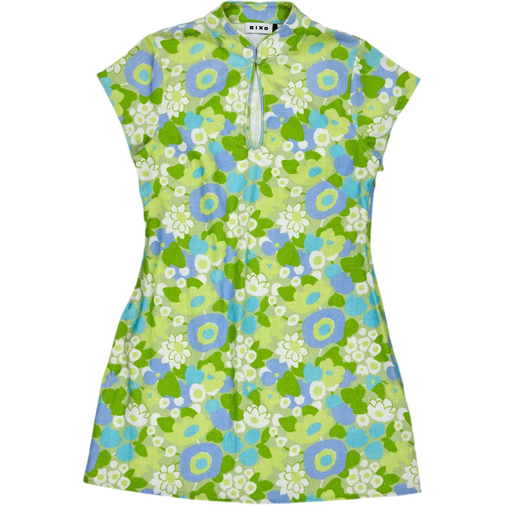 Rixo Green Blue Lolita Dress