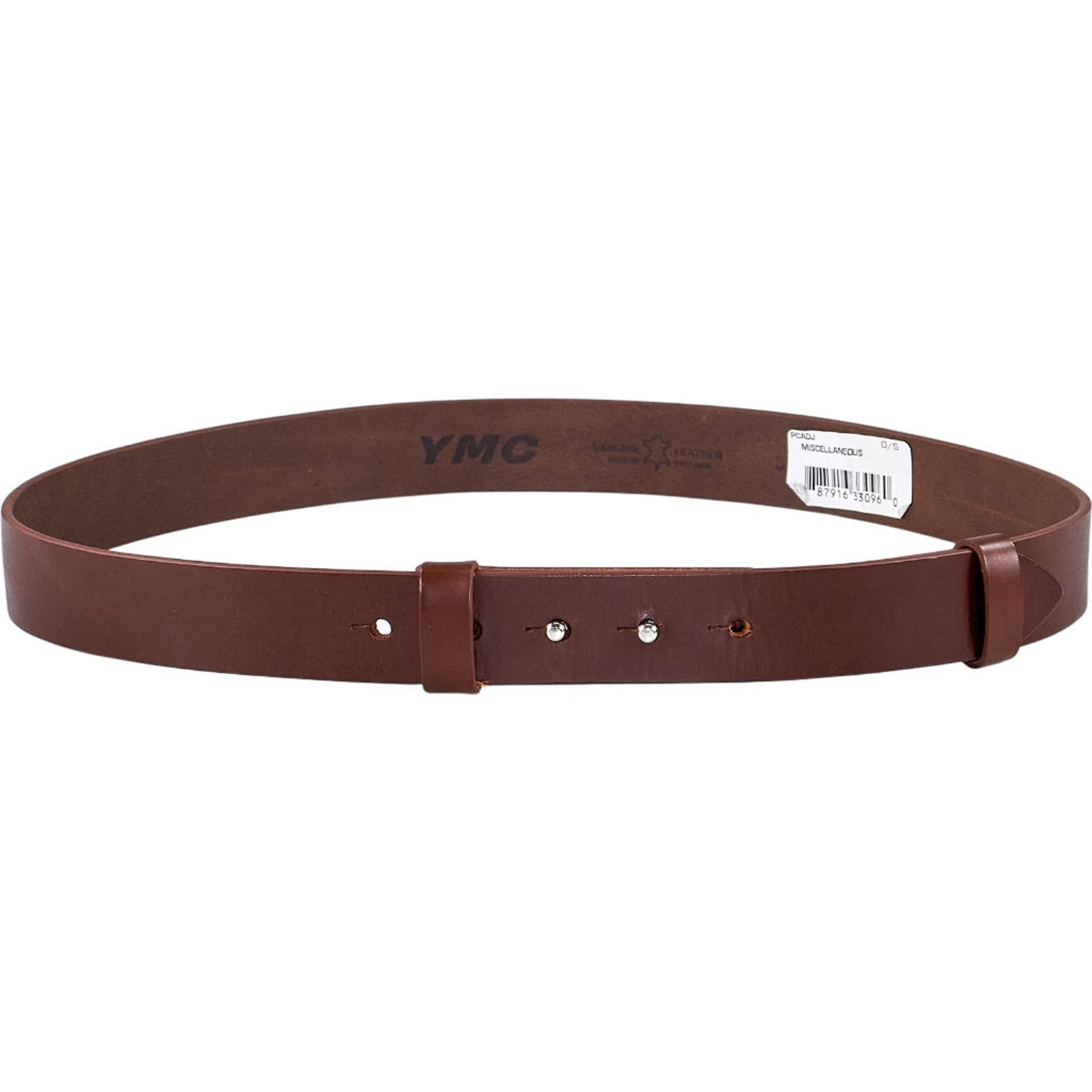 YMC Brown Genuine Leather Belt