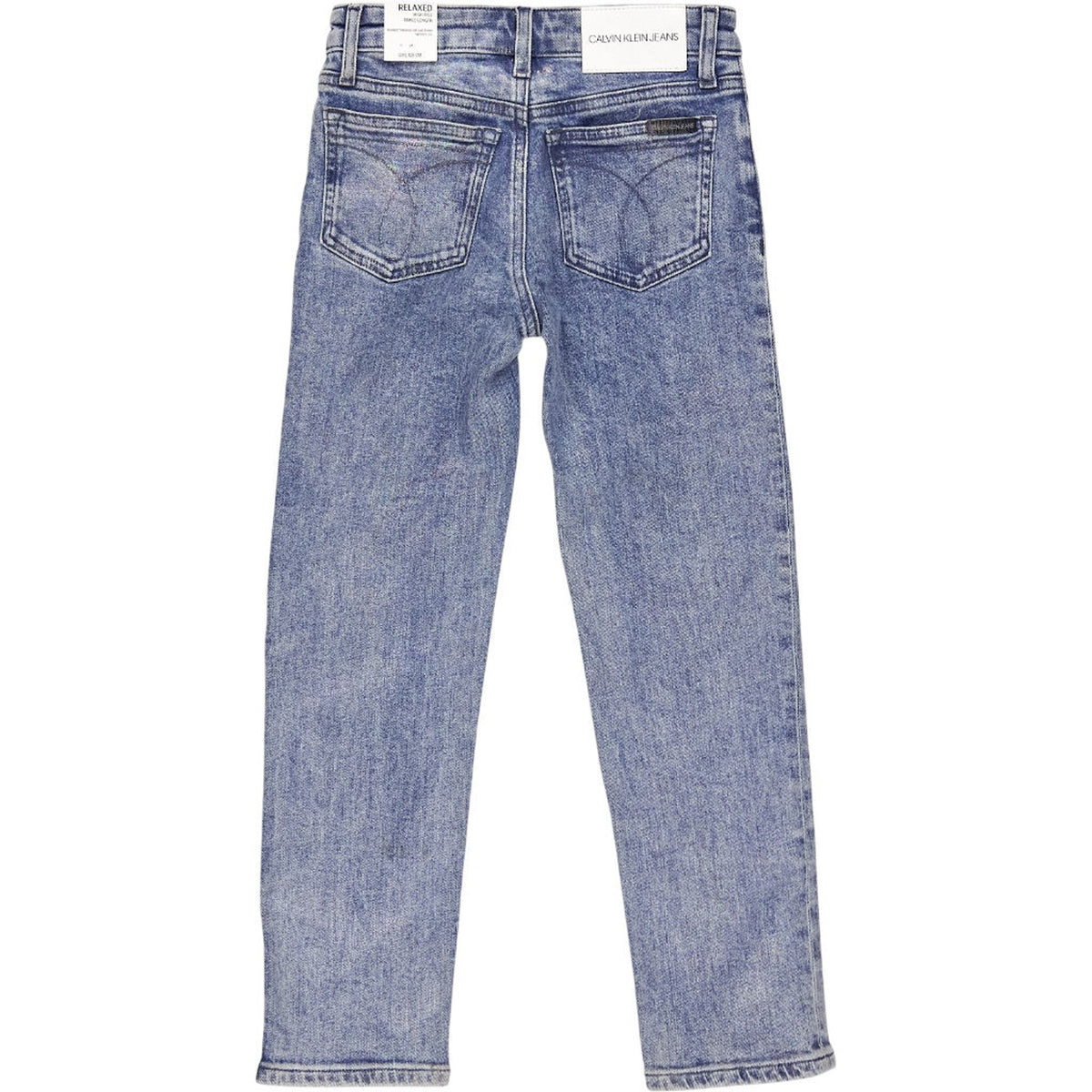 Calvin Klein Blue Irredescent Relaxed Jeans