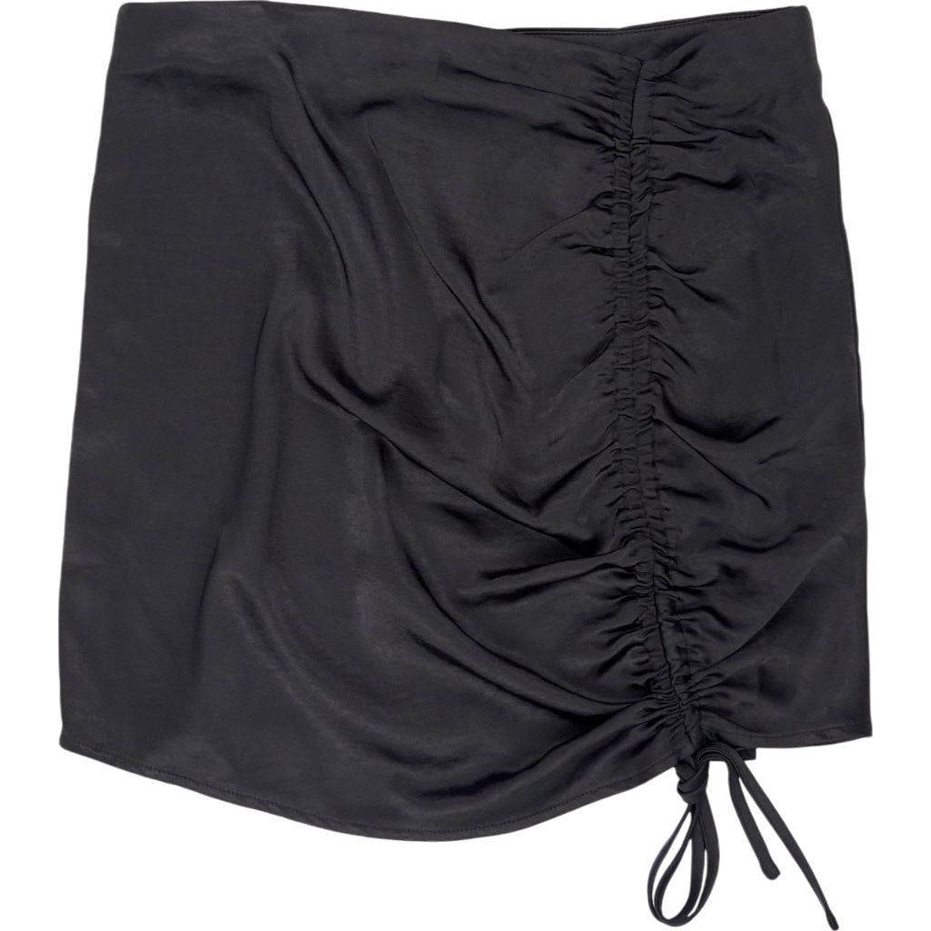 Motel Black Balta Satin Skirt