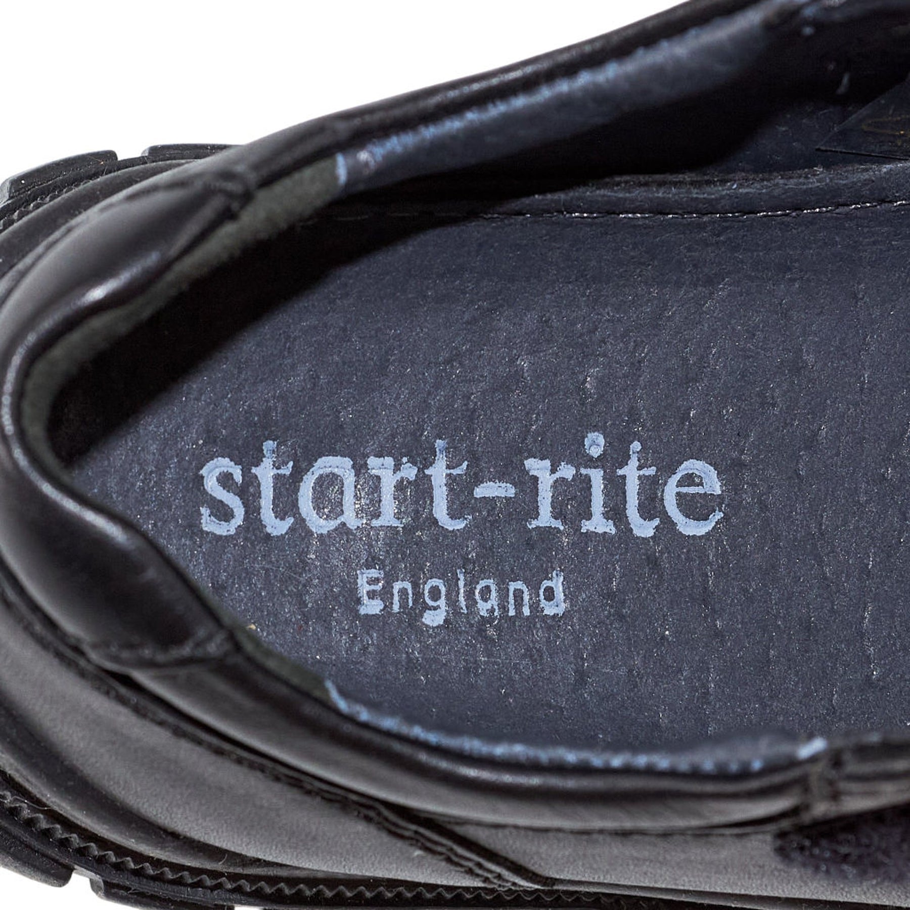 Start-Rite Black Leather Engineer Shoes