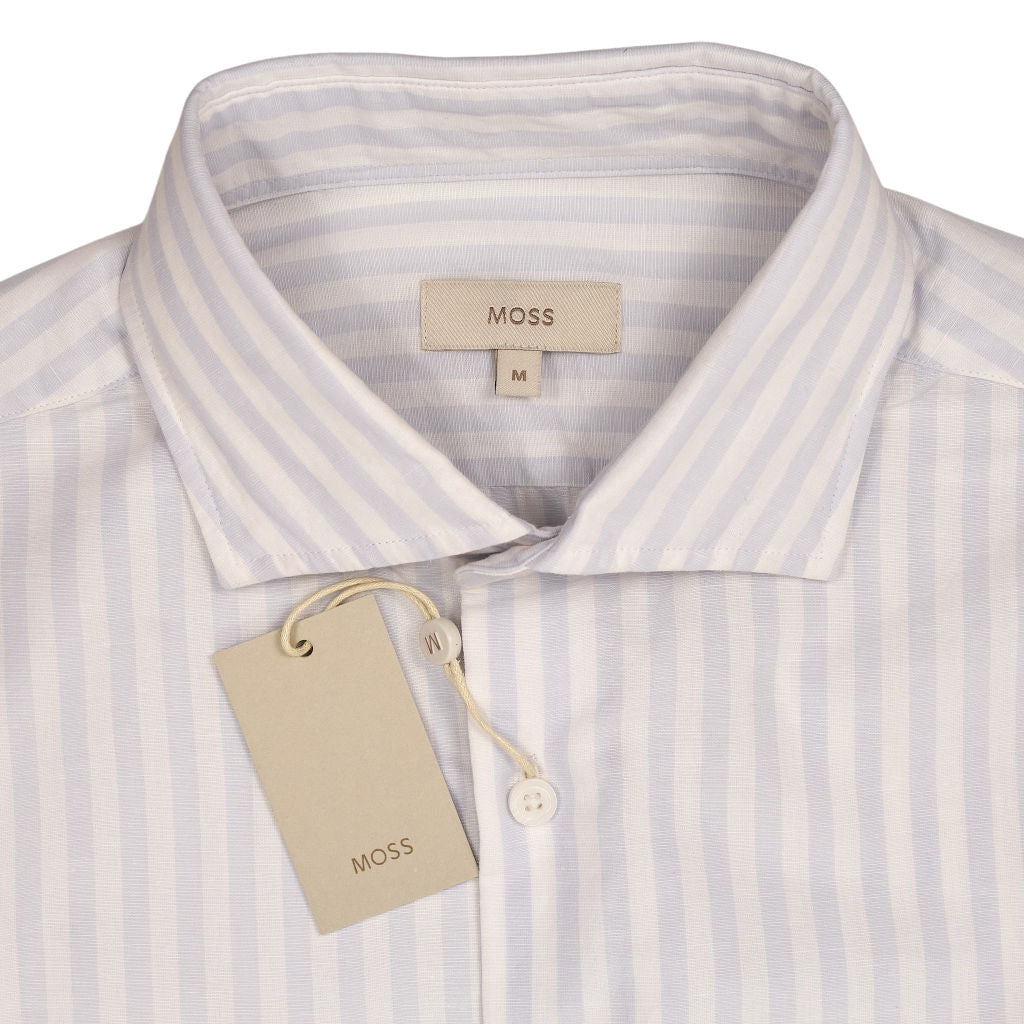 Moss White Blue Striped Shirt