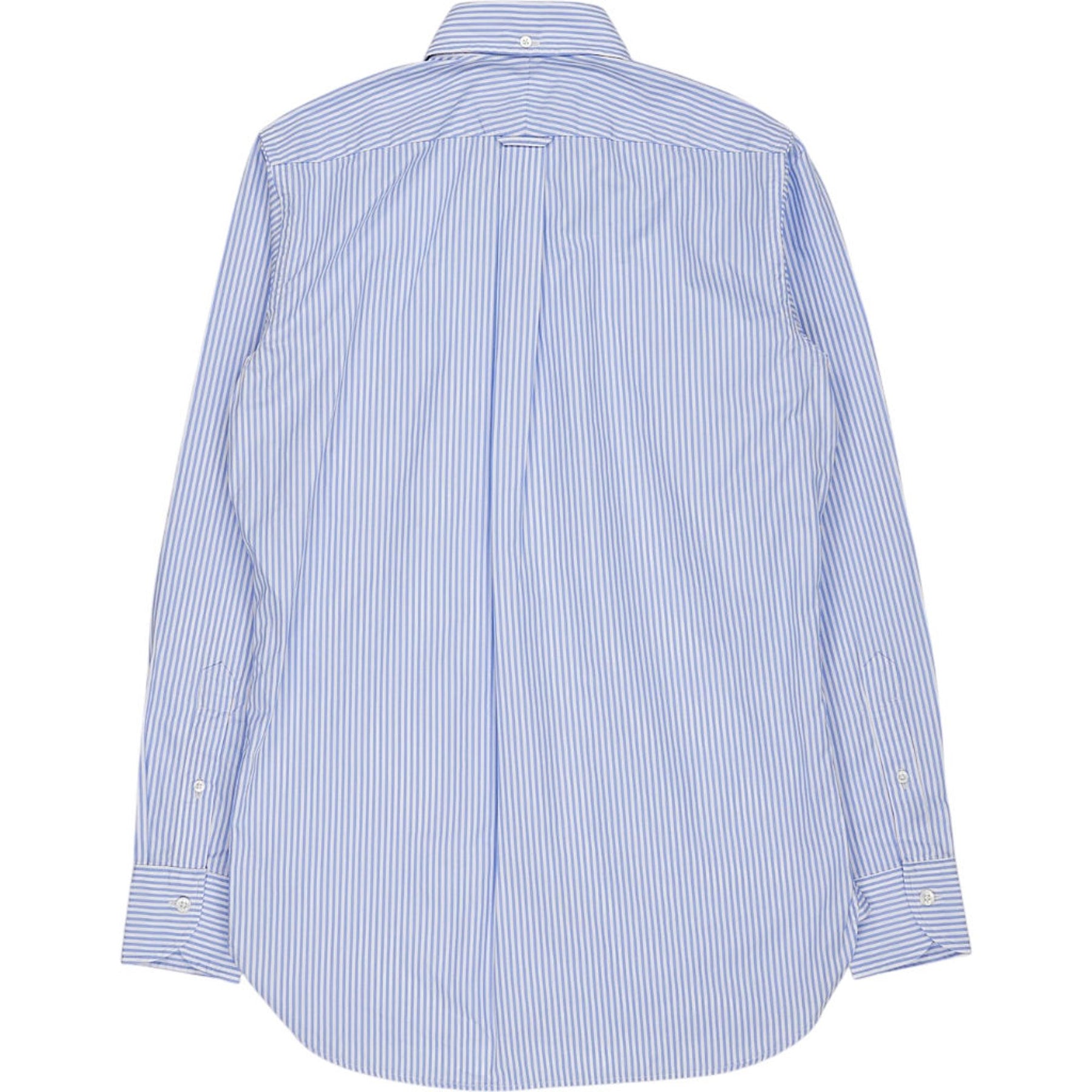 Drake's Blue Striped Shirt