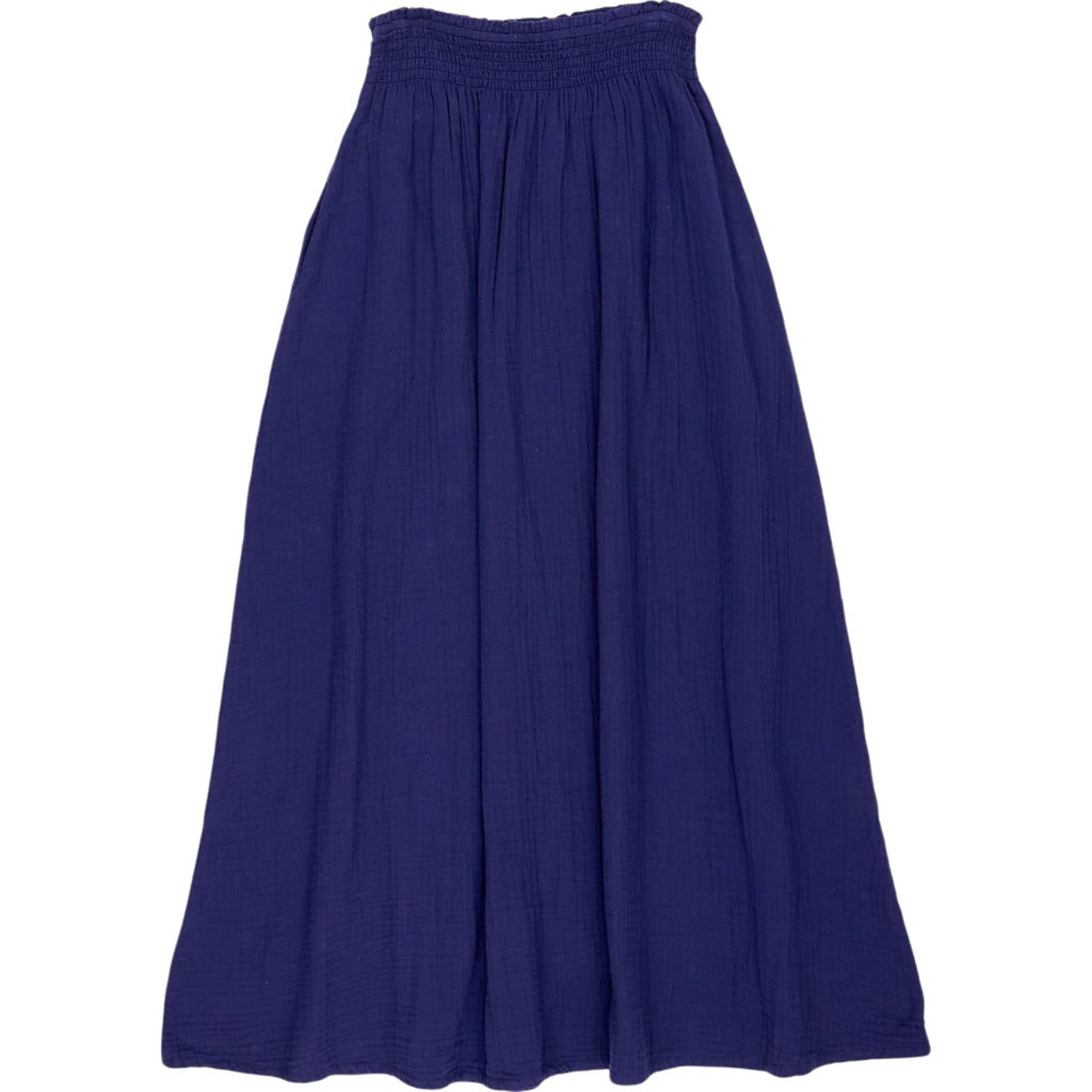 NRBY Blue Crinkle Cotton Skirt